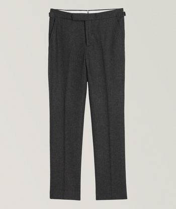 Designer Emporio Armani Wide Wool Leg Pants for Women - Up