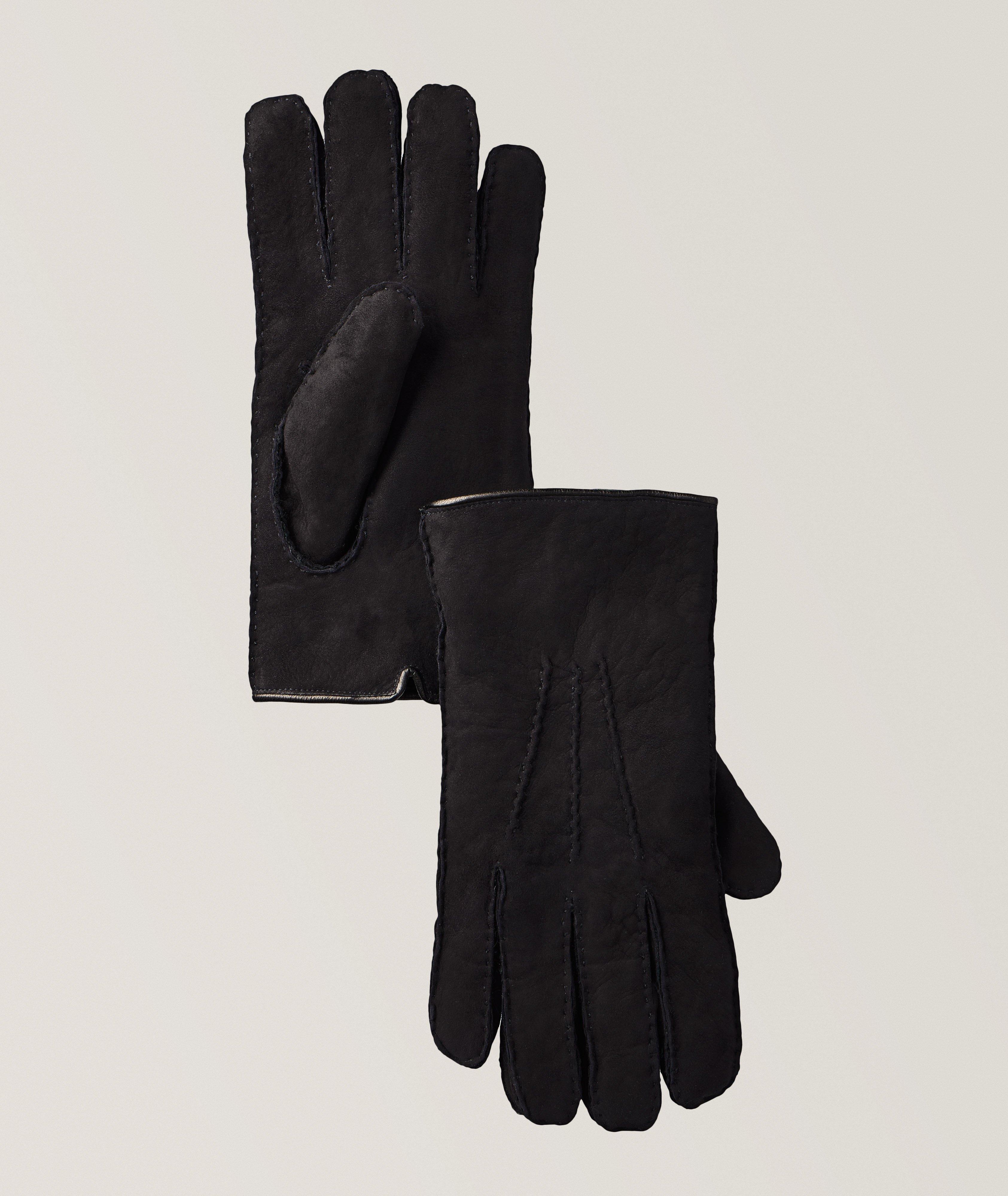 Handsewn Leather-Merino Shearling Gloves