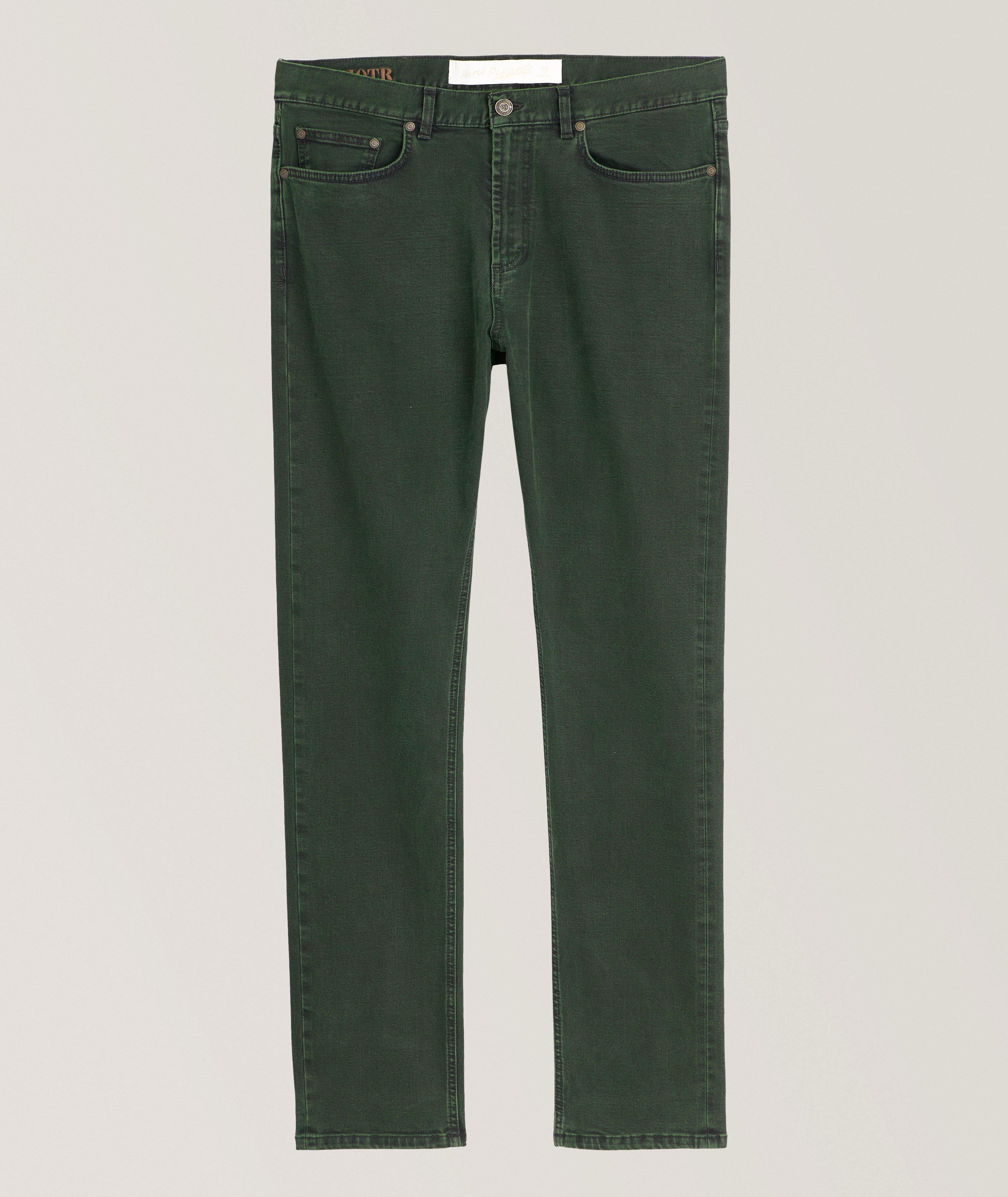 Stretch-Cotton Overdye Denim Jeans image 0