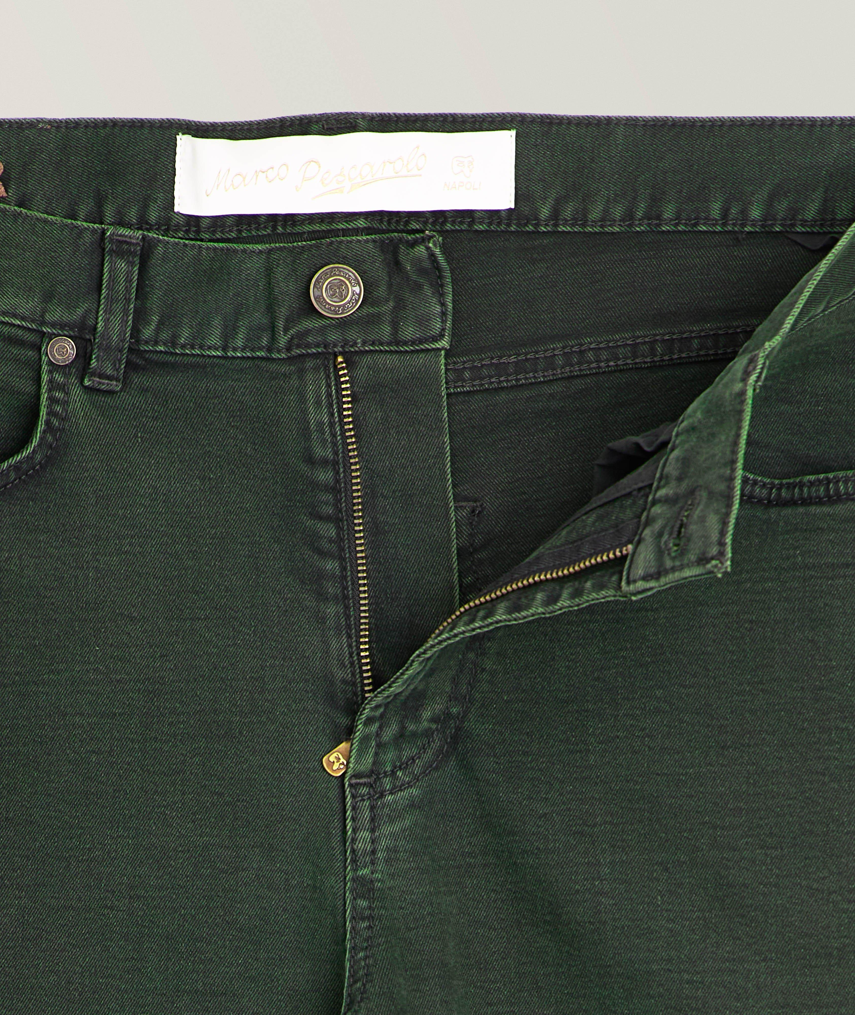 Stretch-Cotton Overdye Denim Jeans image 1