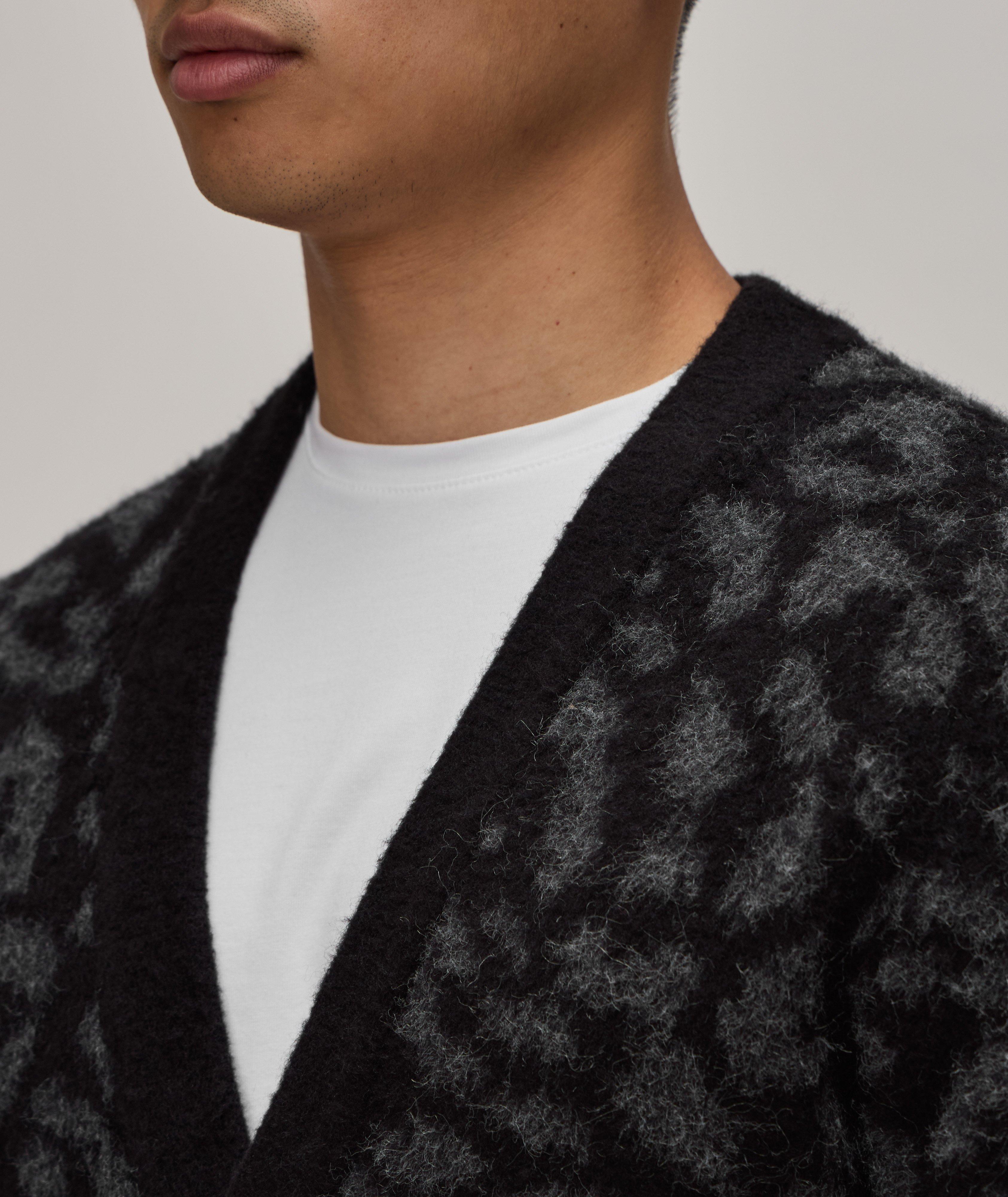 Brushed Leo Print Cotton-Blend Cardigan image 3