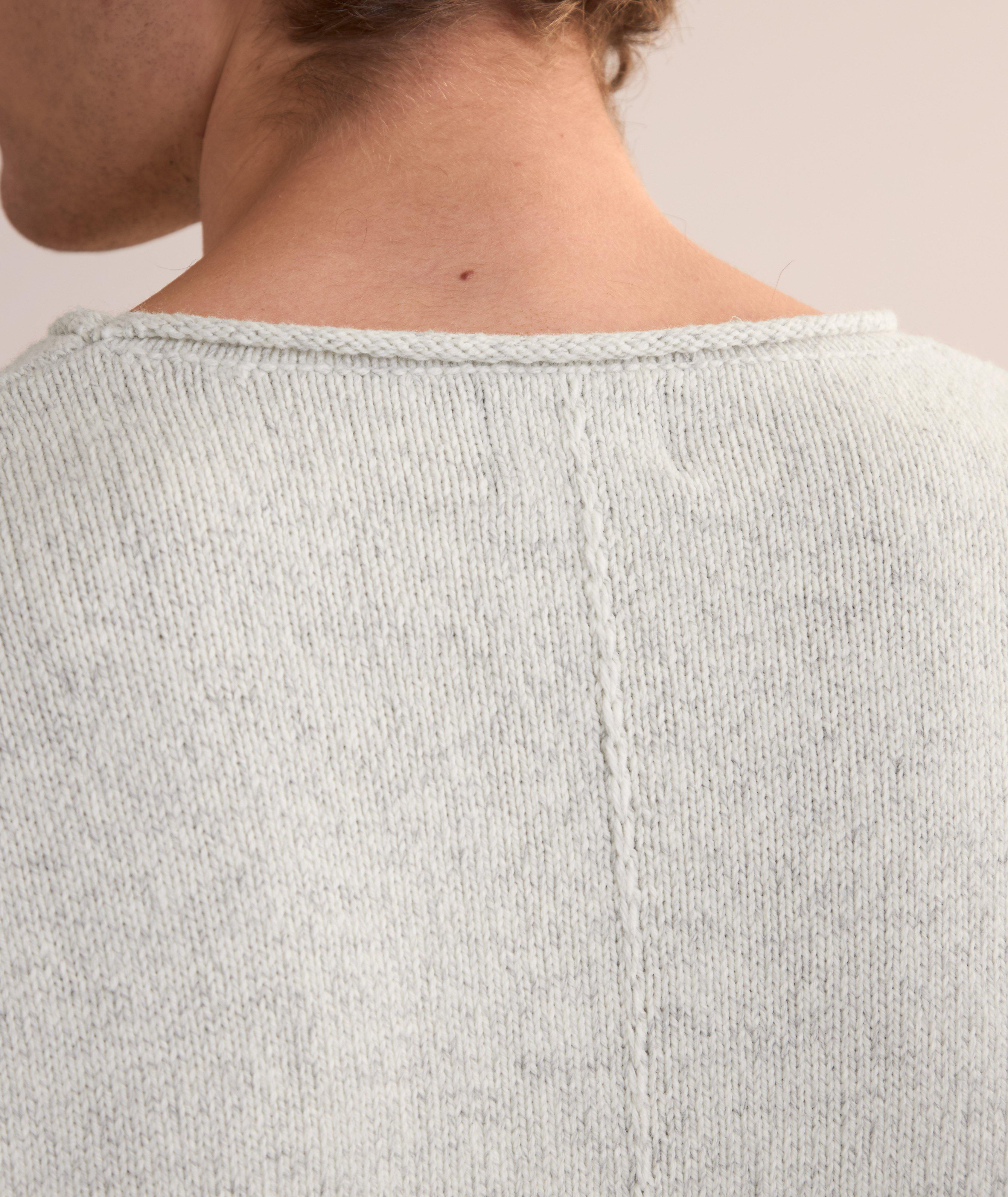 Chain Knit Cotton-Blend Sweater  image 3