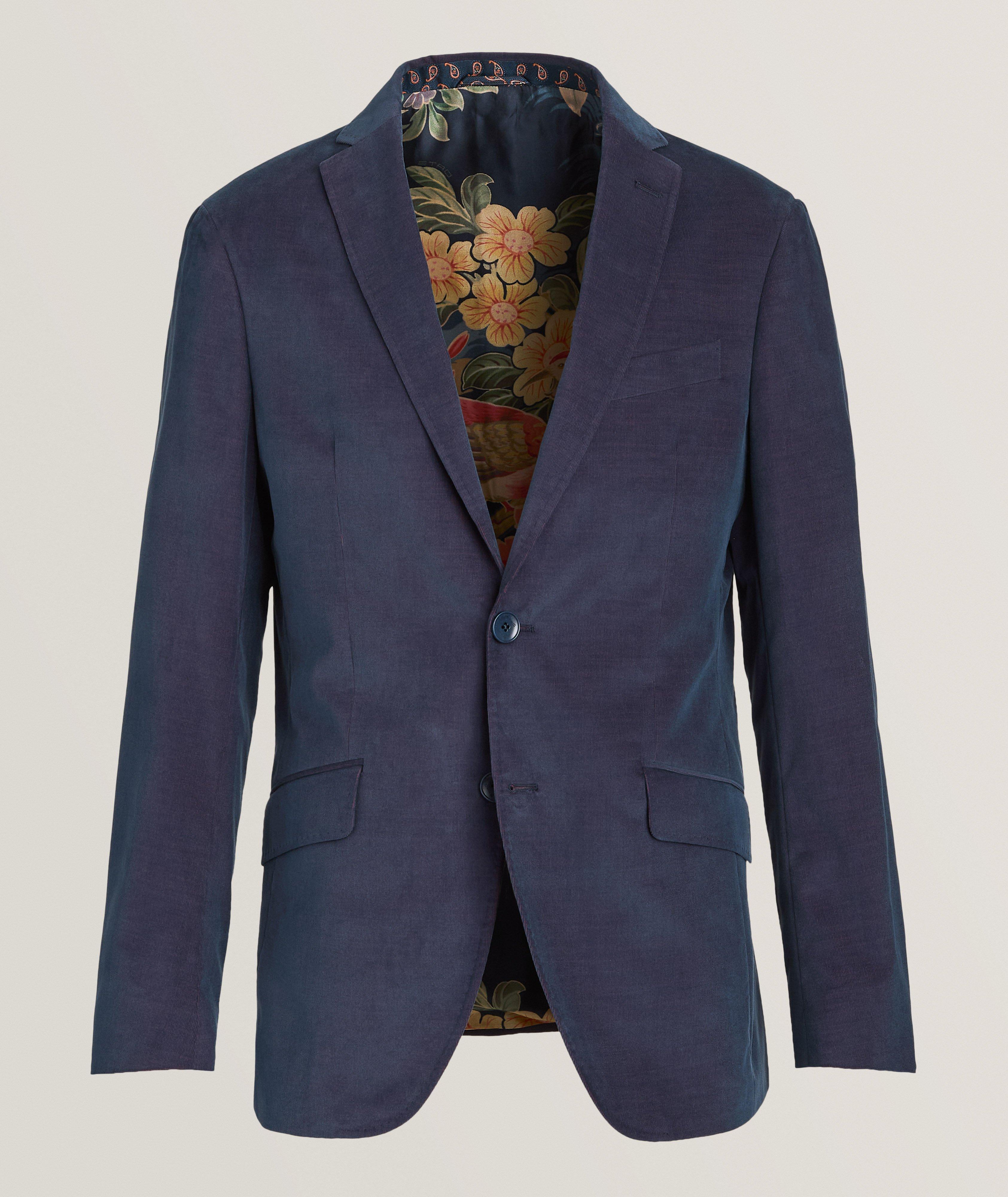 Etro Iridescent Corduroy Sport Jacket
