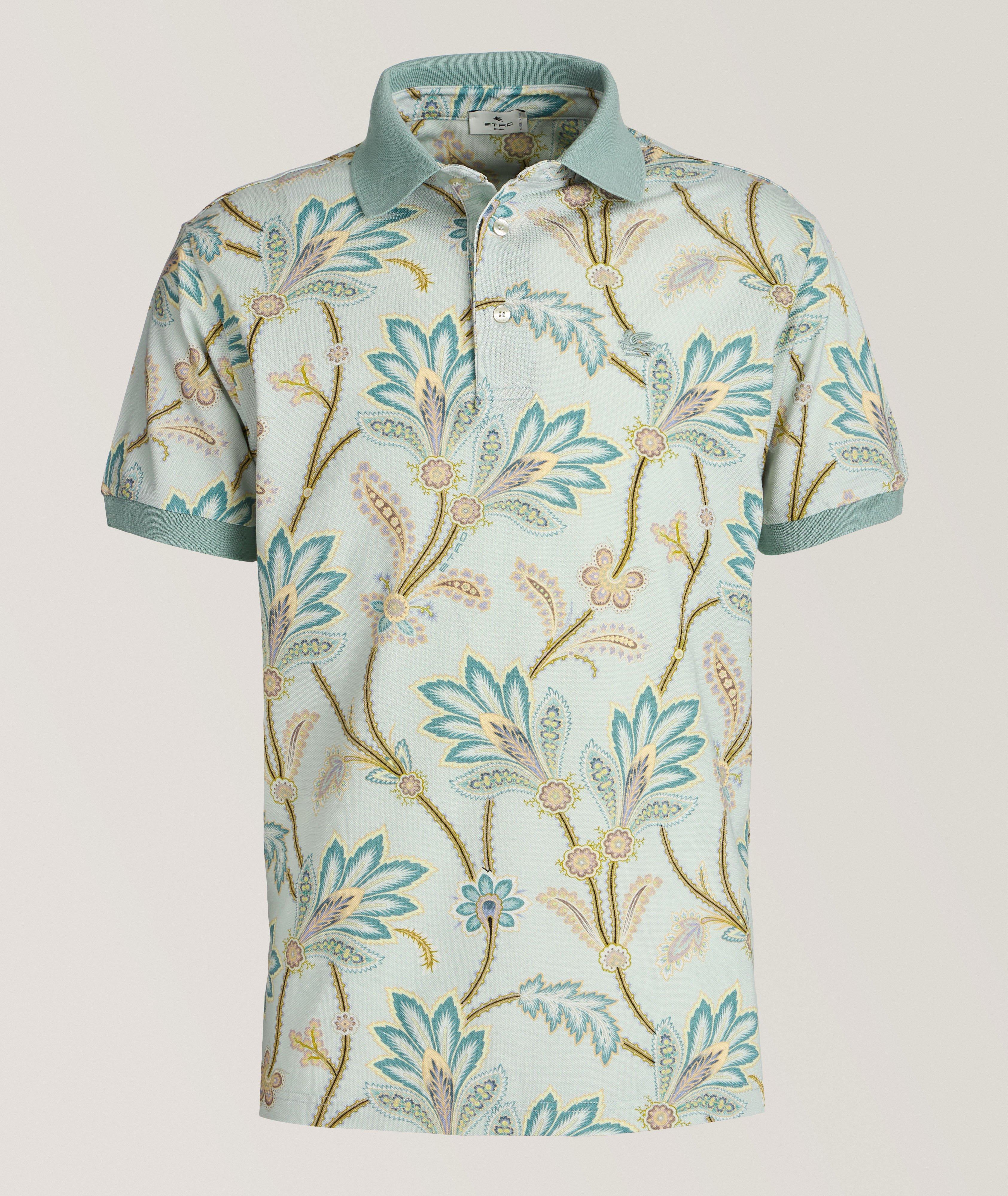 Polo en coton à motif paisley image 0