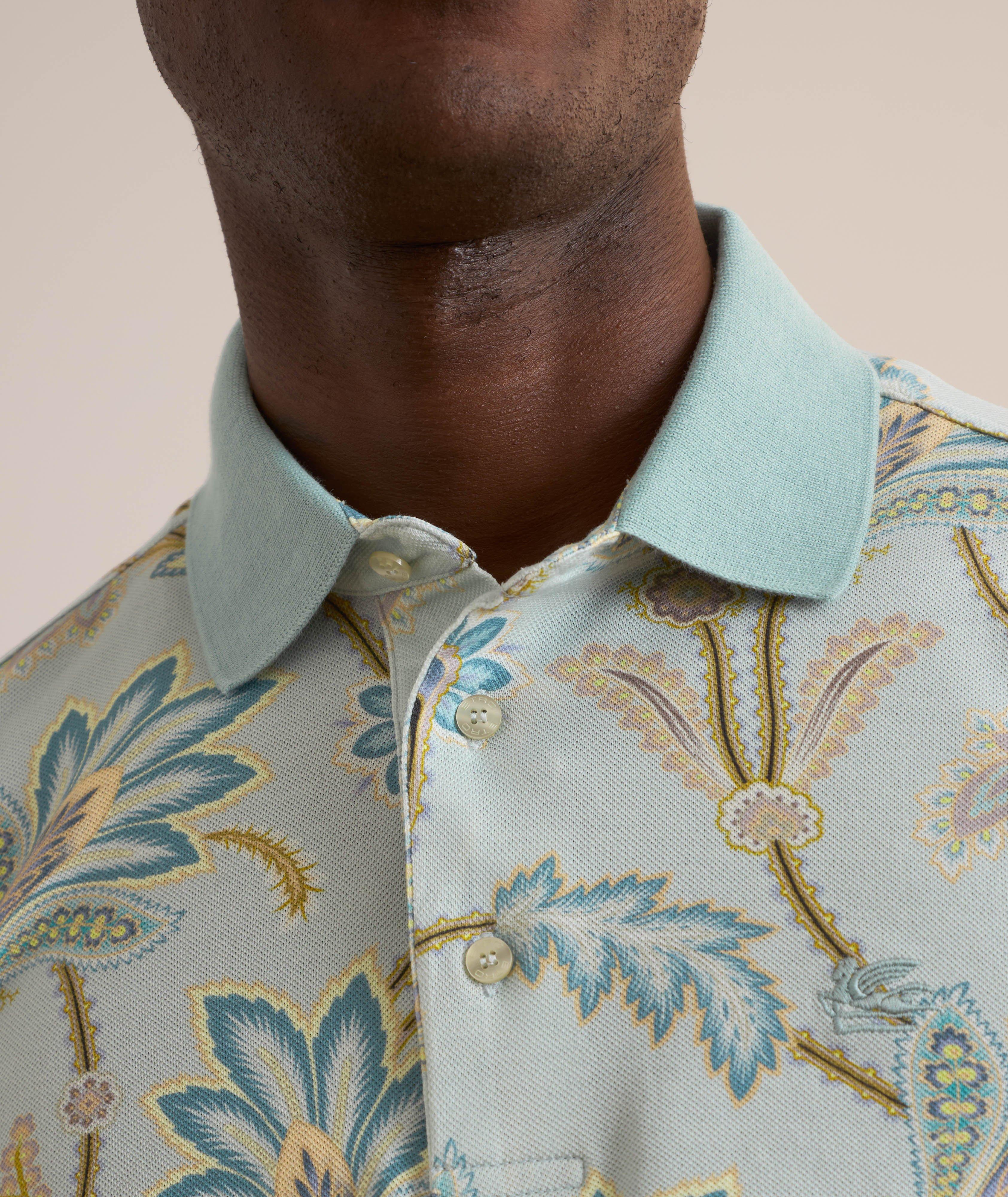 Polo en coton à motif paisley image 4
