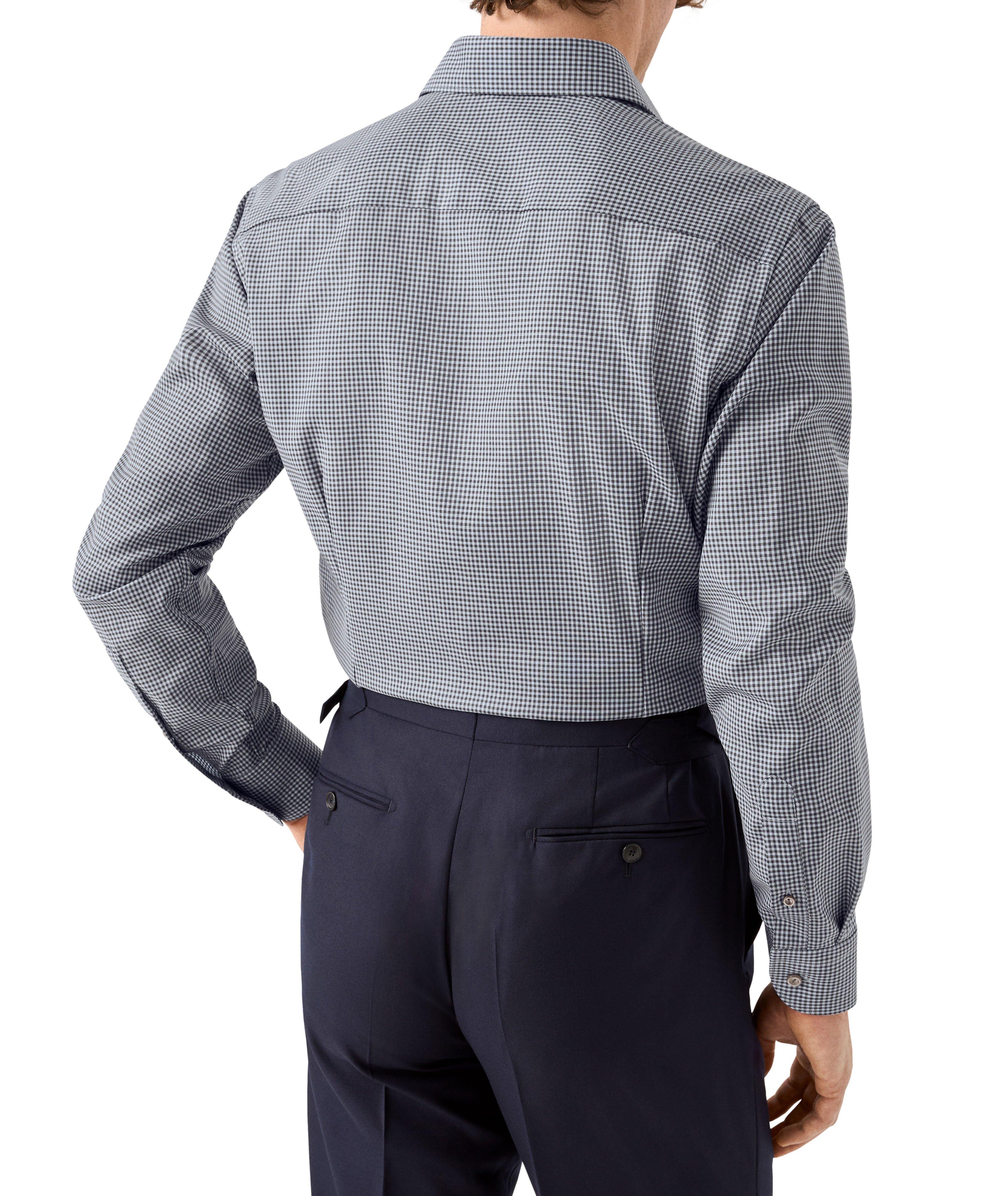 Contemporary-Fit Micro-Check Dress Shirt image 2