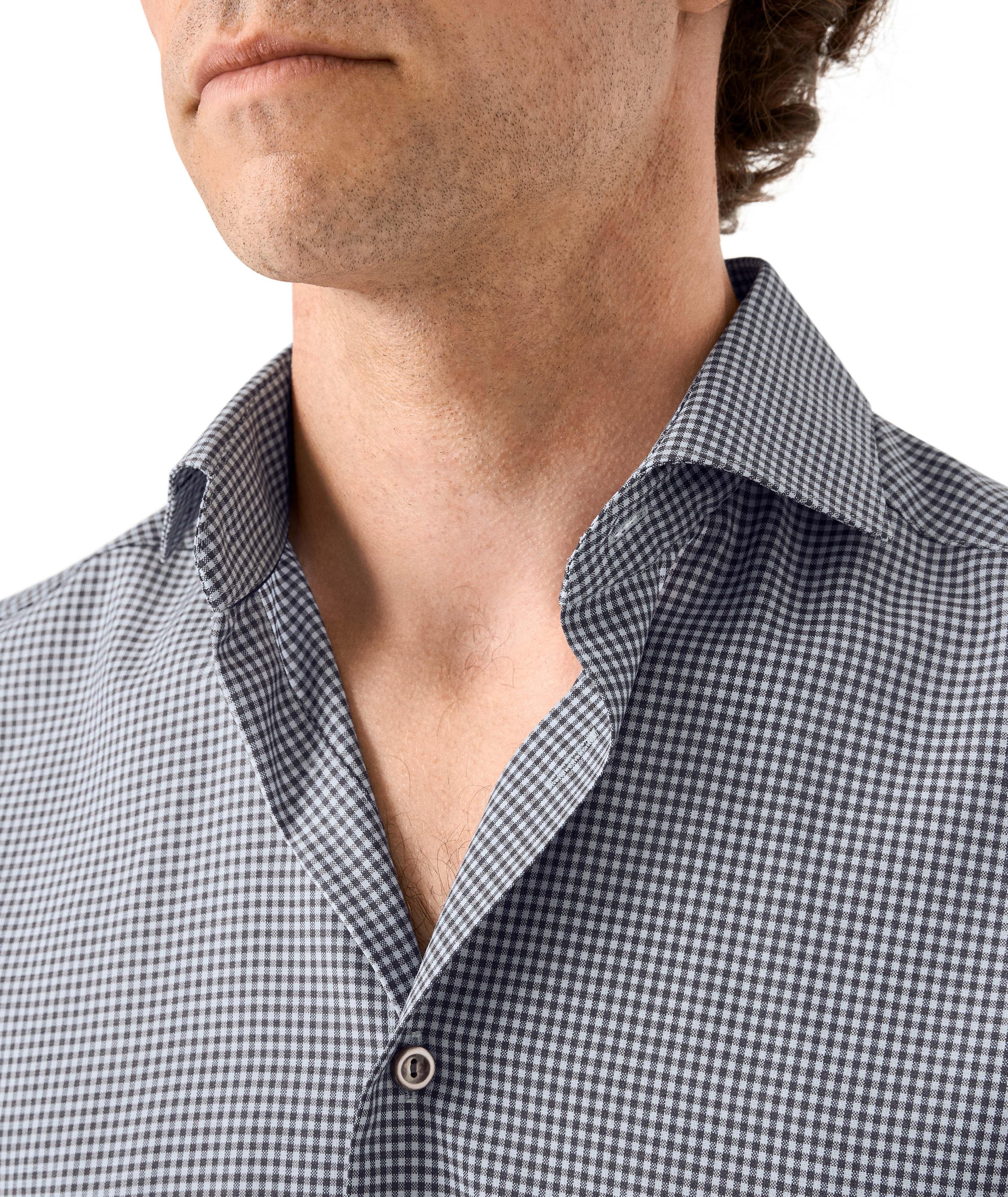 Contemporary-Fit Micro-Check Dress Shirt image 3