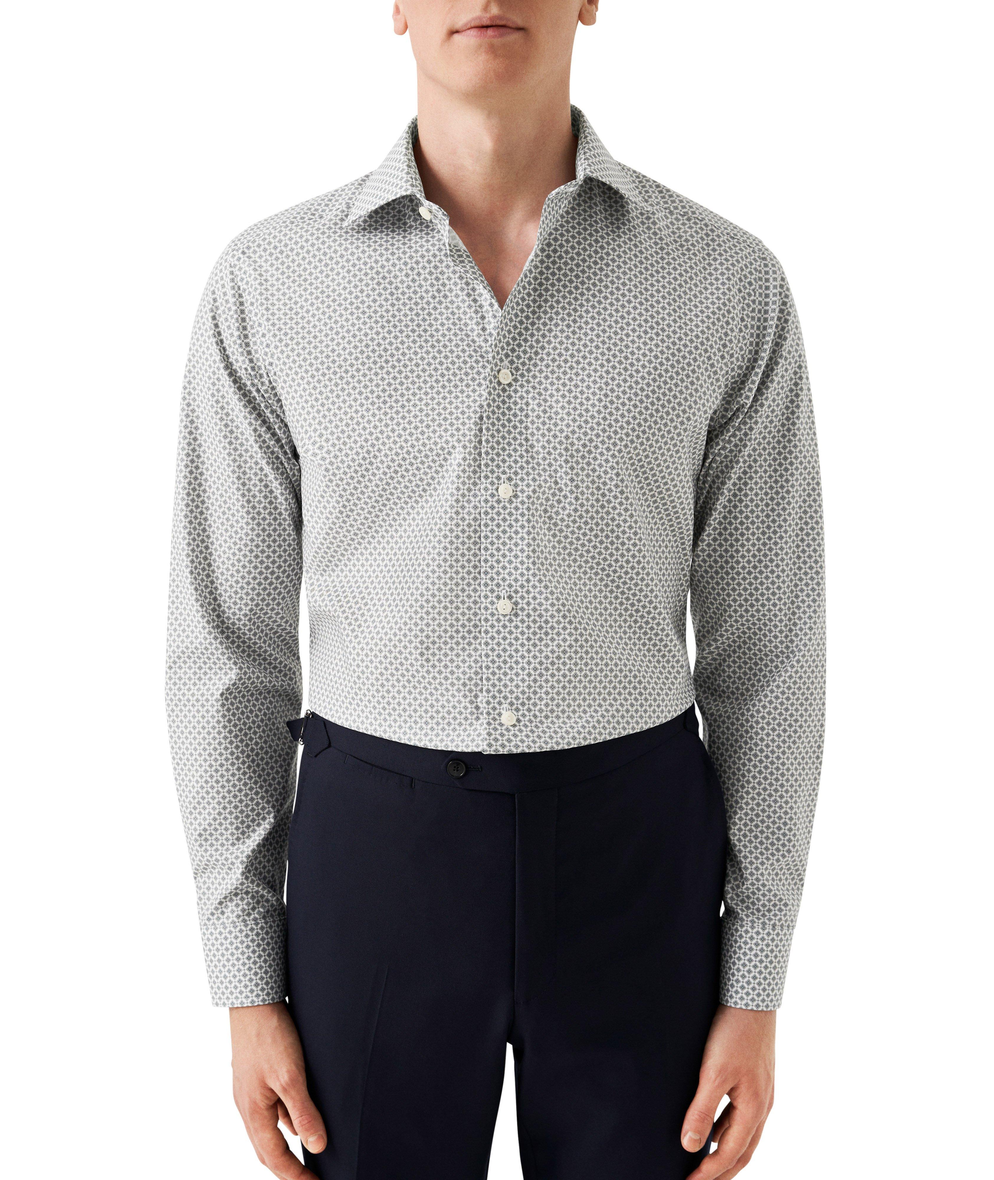 Slim-Fit Medallion Cotton Tencel Lyocell Shirt image 1
