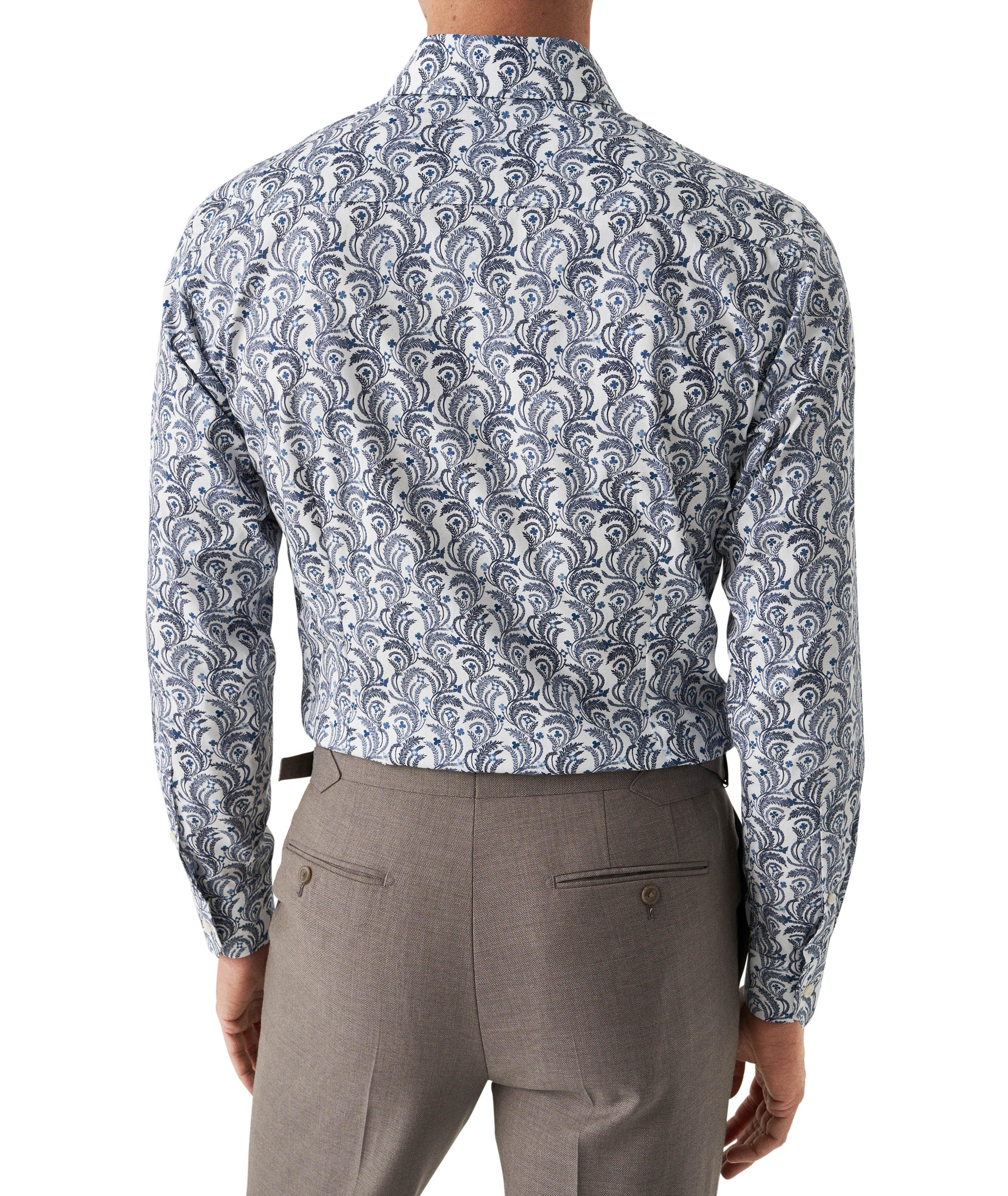 Slim-Fit Signature Twill Floral Dress Shirt image 2