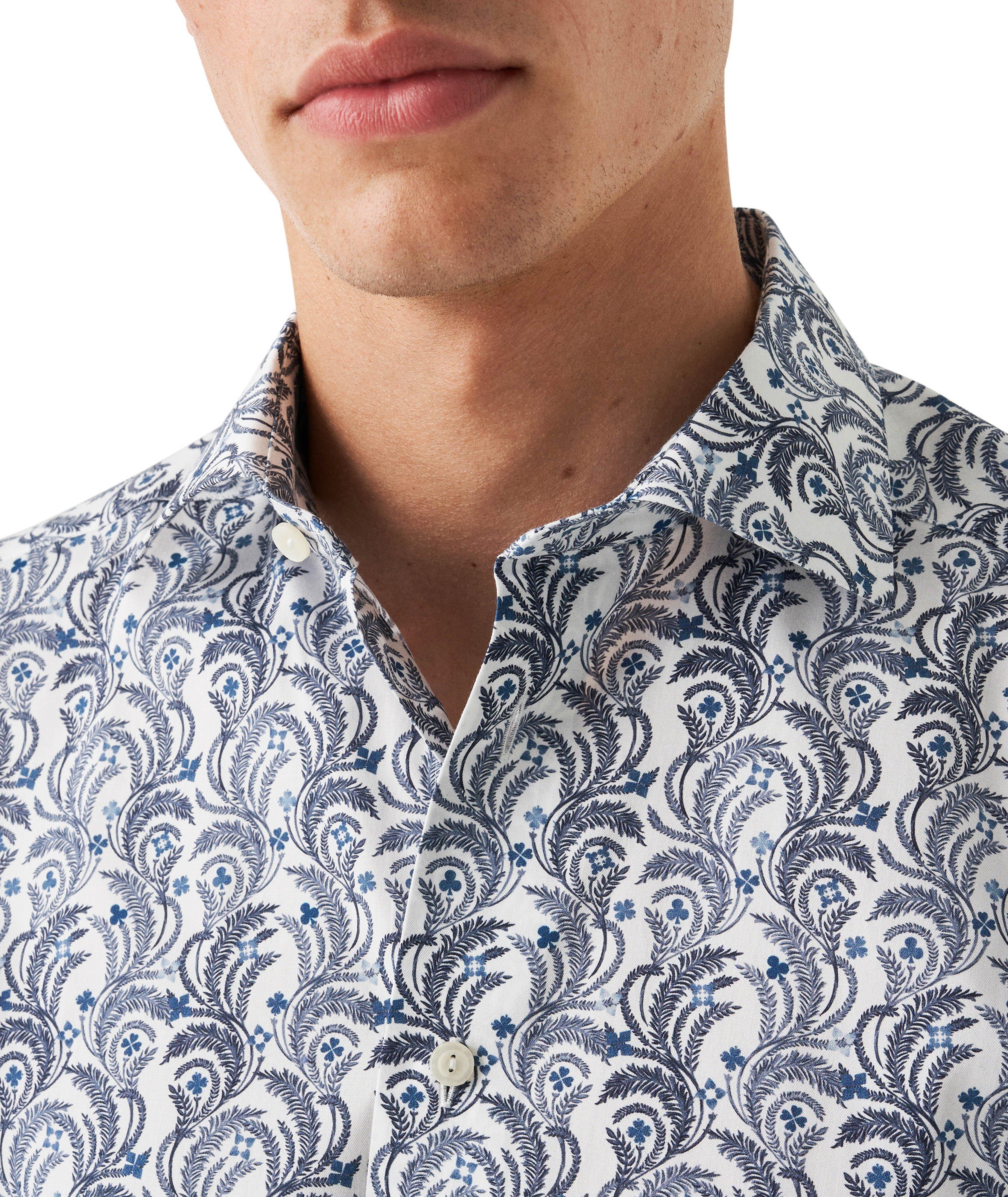 Slim-Fit Signature Twill Floral Dress Shirt image 3