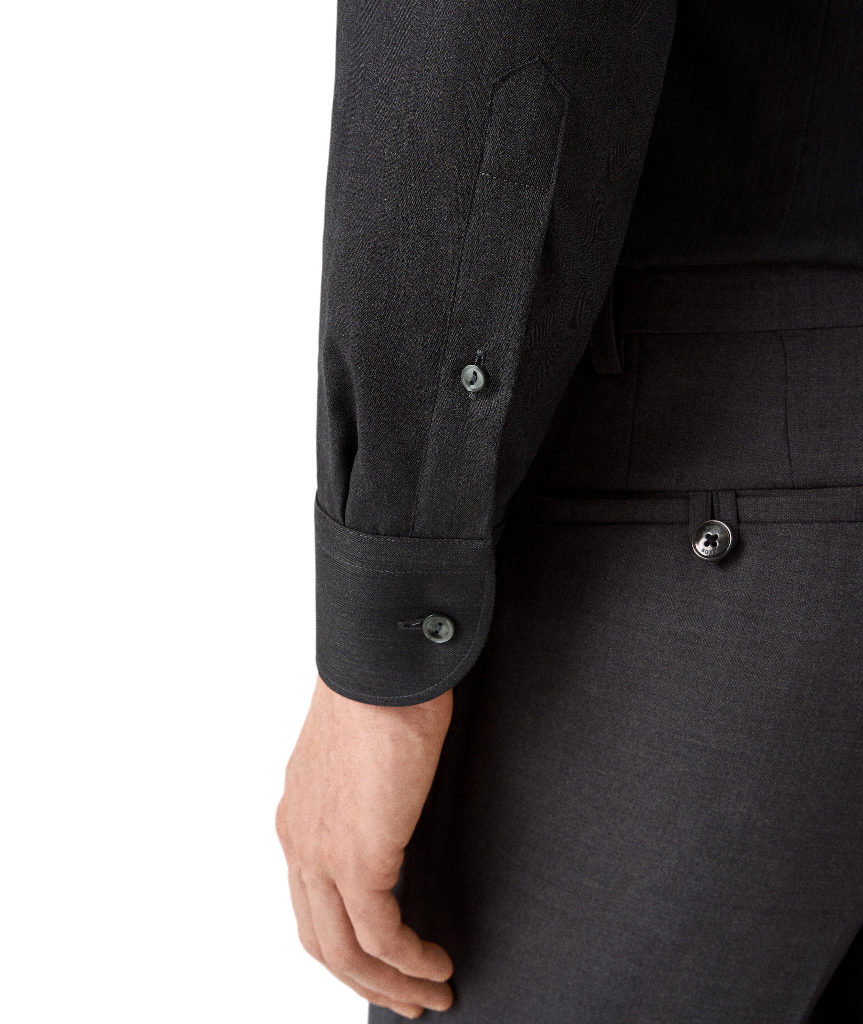Contemporary-Fit Herringbone Flannel Shirt image 4