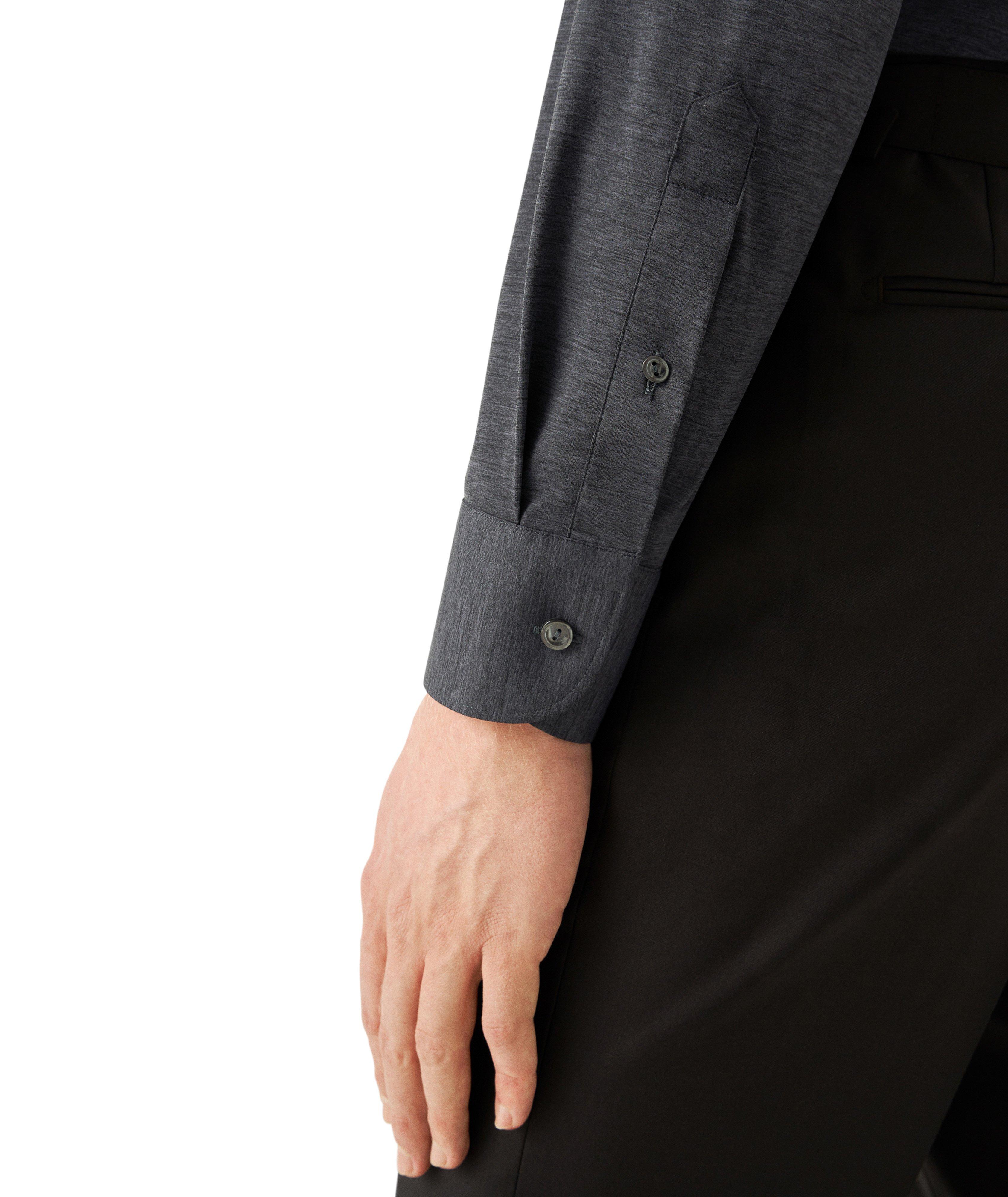 Chemise extensible chinée de coupe amincie image 4