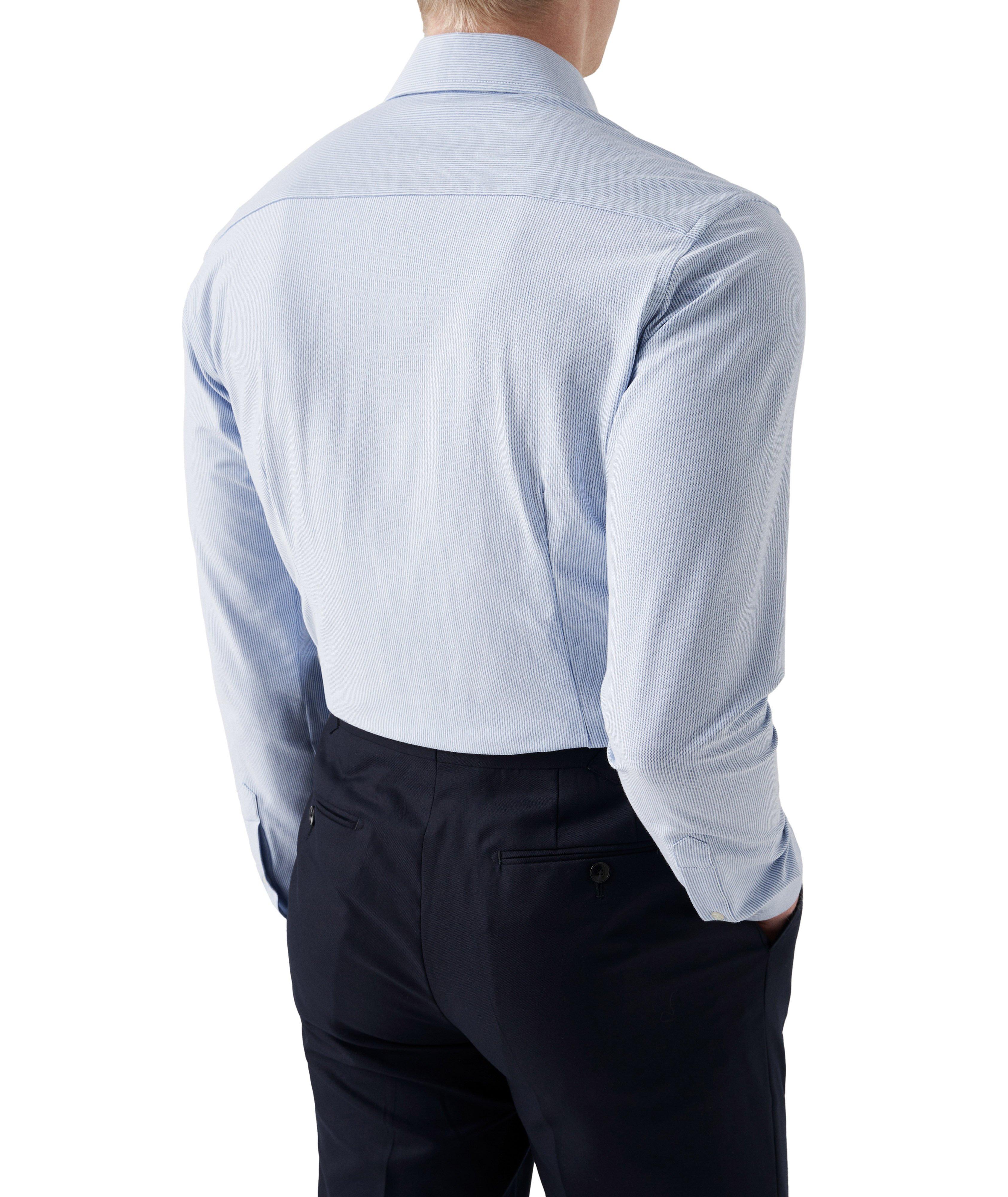 Contemporary-Fit Striped Four-Way Stretch Dress Shirt  image 1