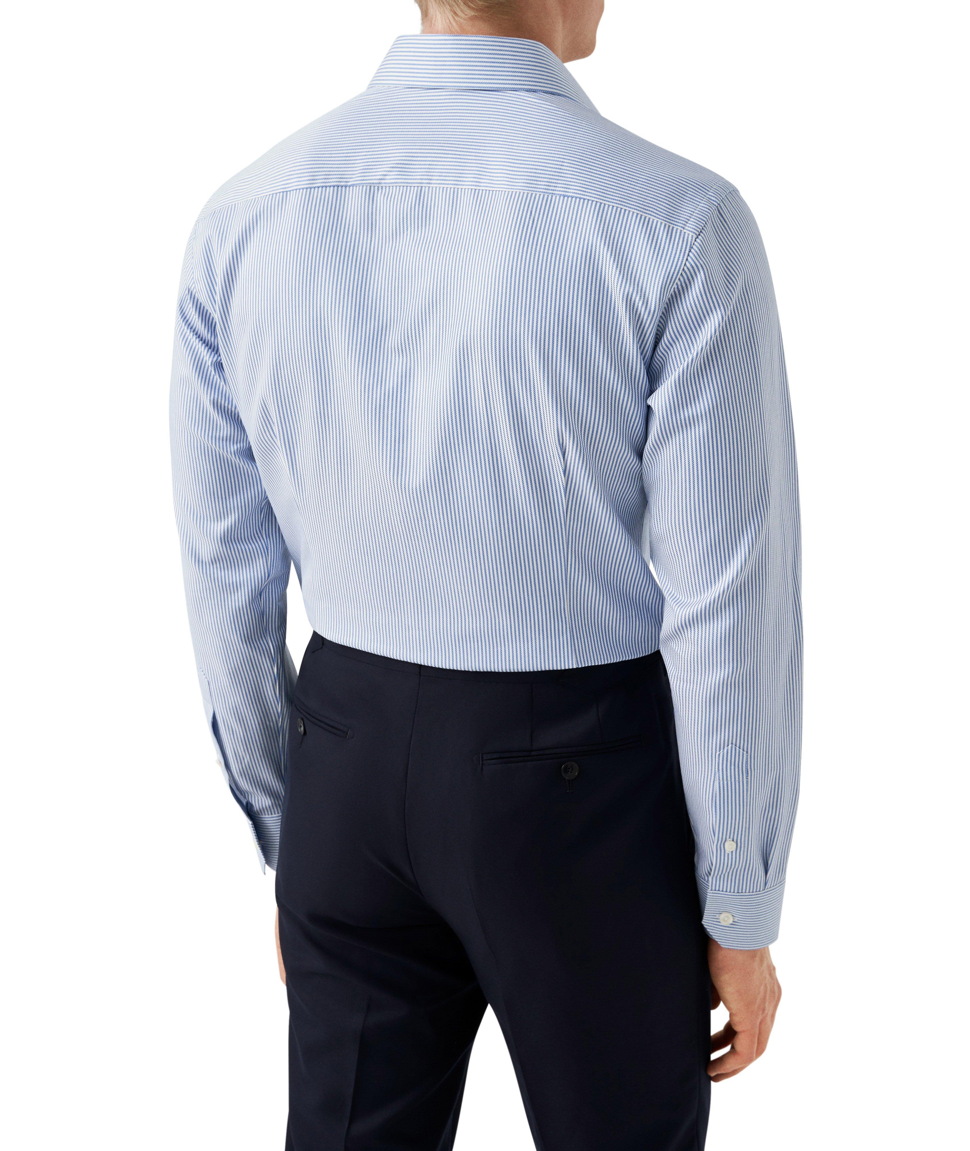 Slim-Fit Striped Dress Shirt image 2