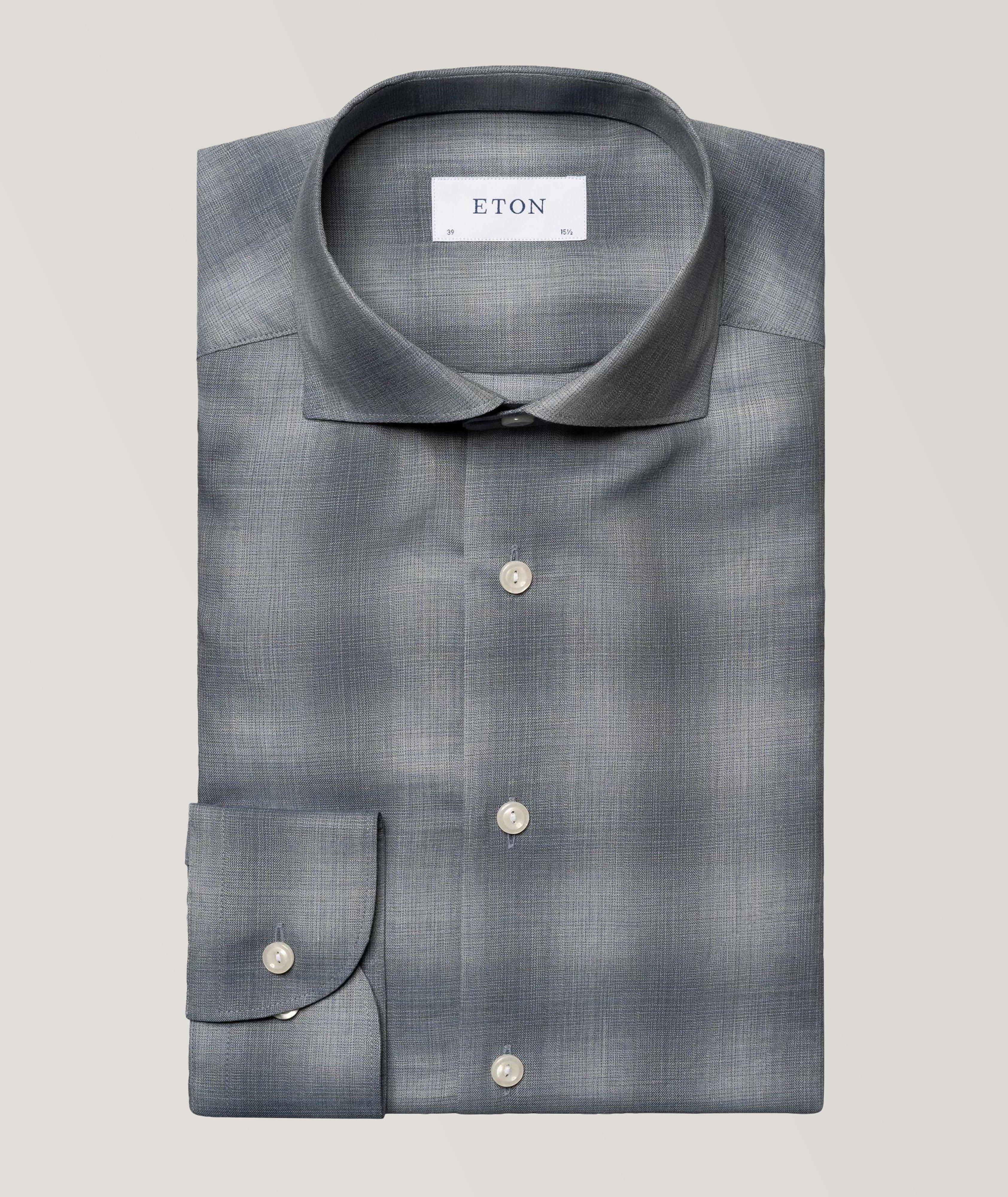 Eton Chemise à motif quadrillé résistante au froissement
