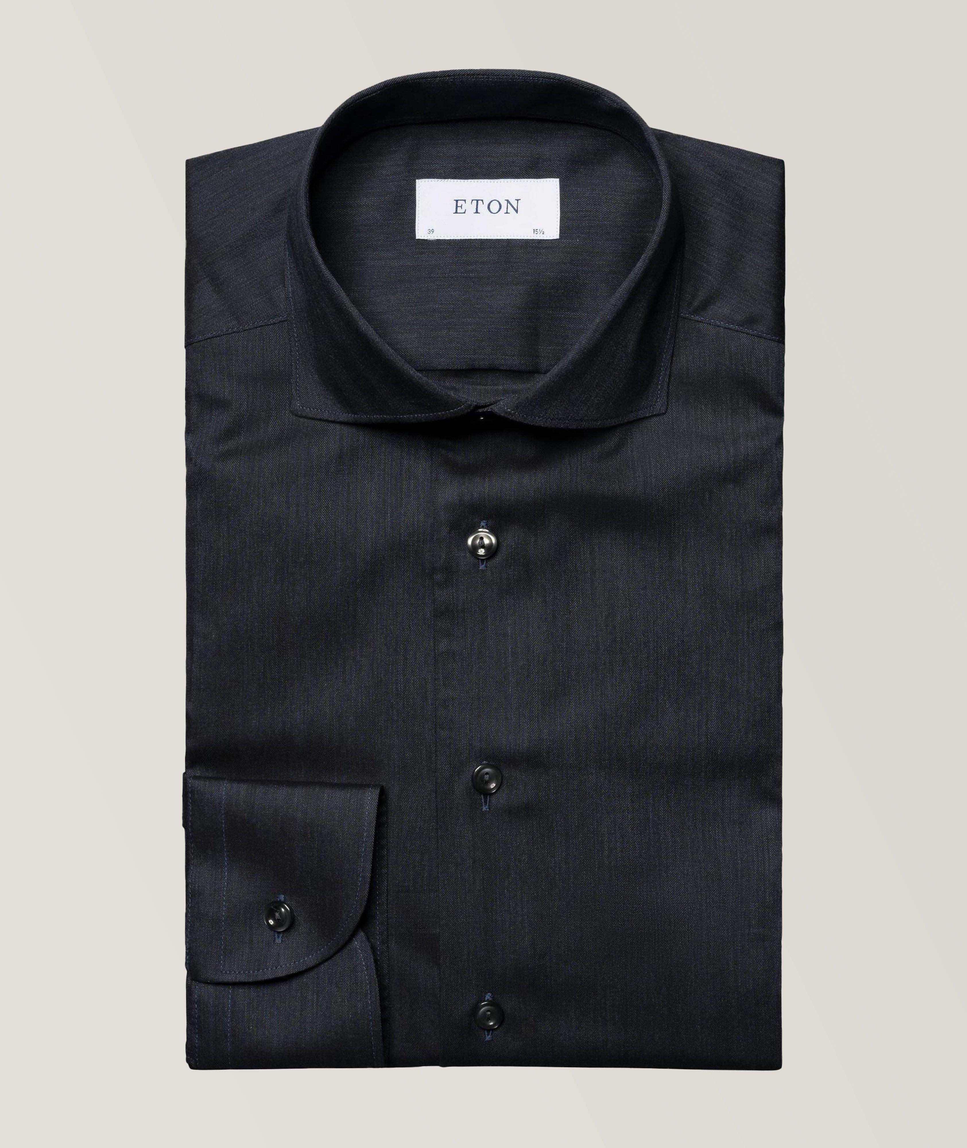 Slim-Fit Herringbone Wrinkle-Free Flannel Shirt image 0