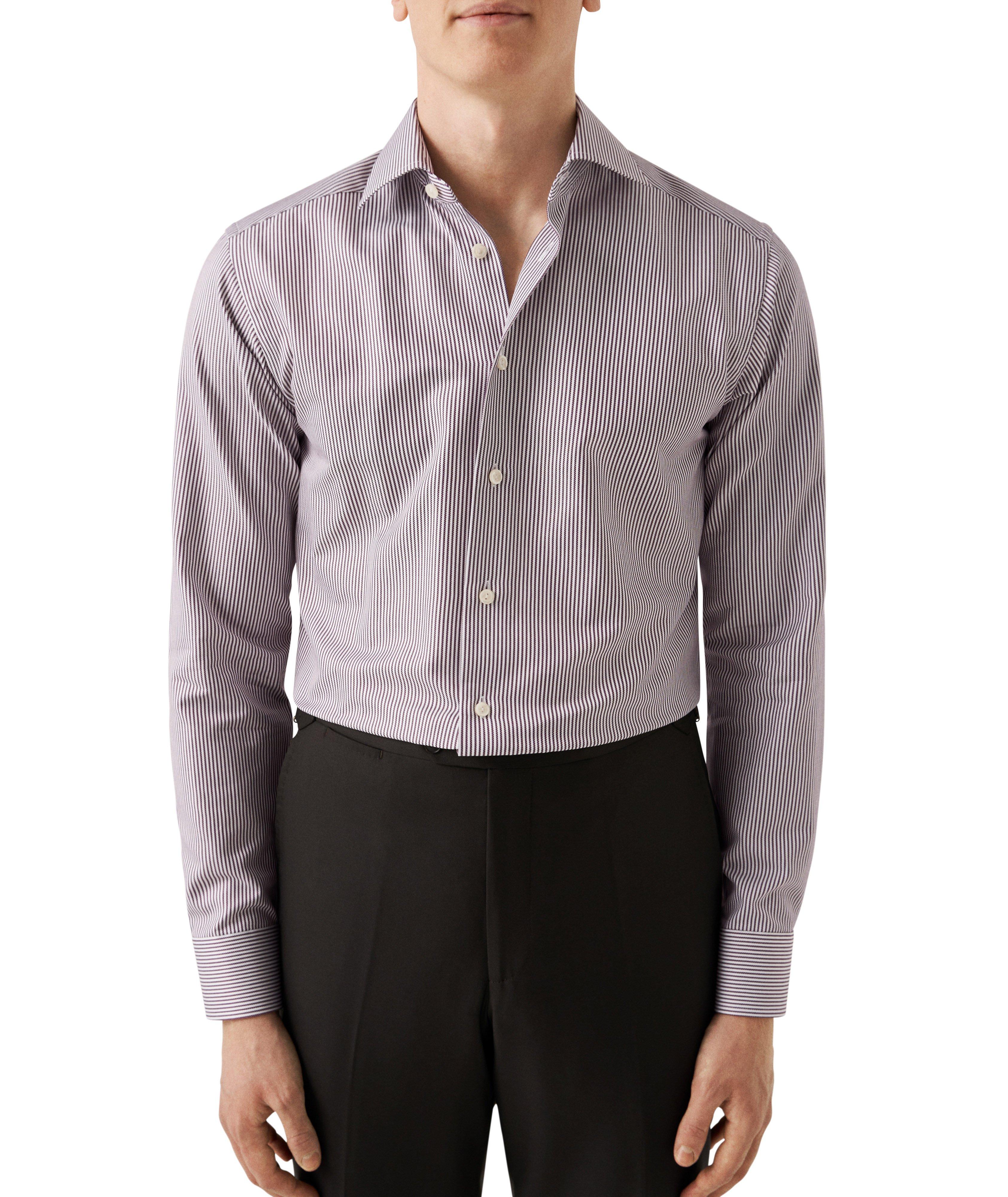 Slim-Fit Striped Signature Cotton Twill Shirt image 1