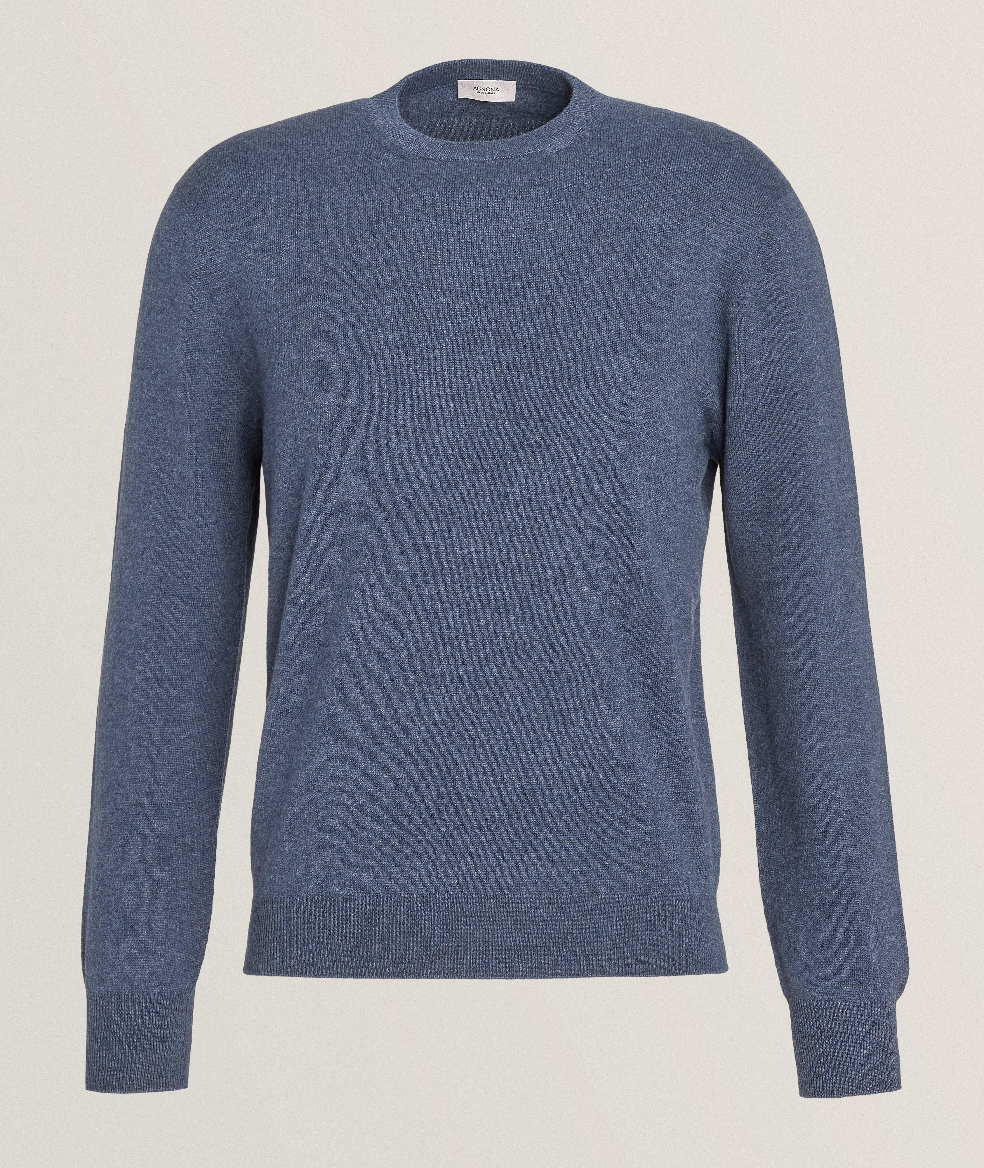 Cashmere Jersey Crewneck Sweater