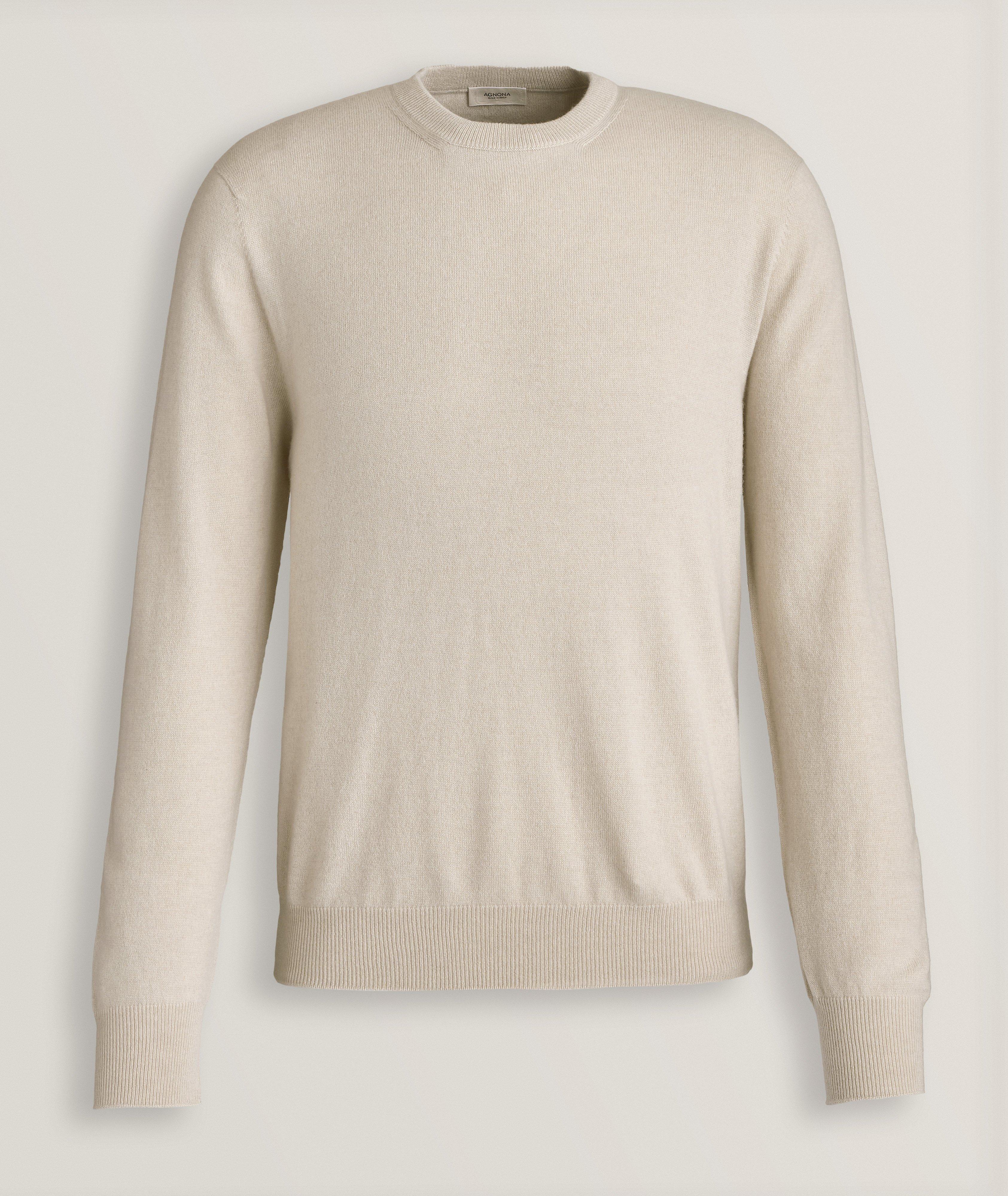 Agnona Pull En Jersey De Cachemire À Encolure Ronde En Beige , Taille Homme TTG