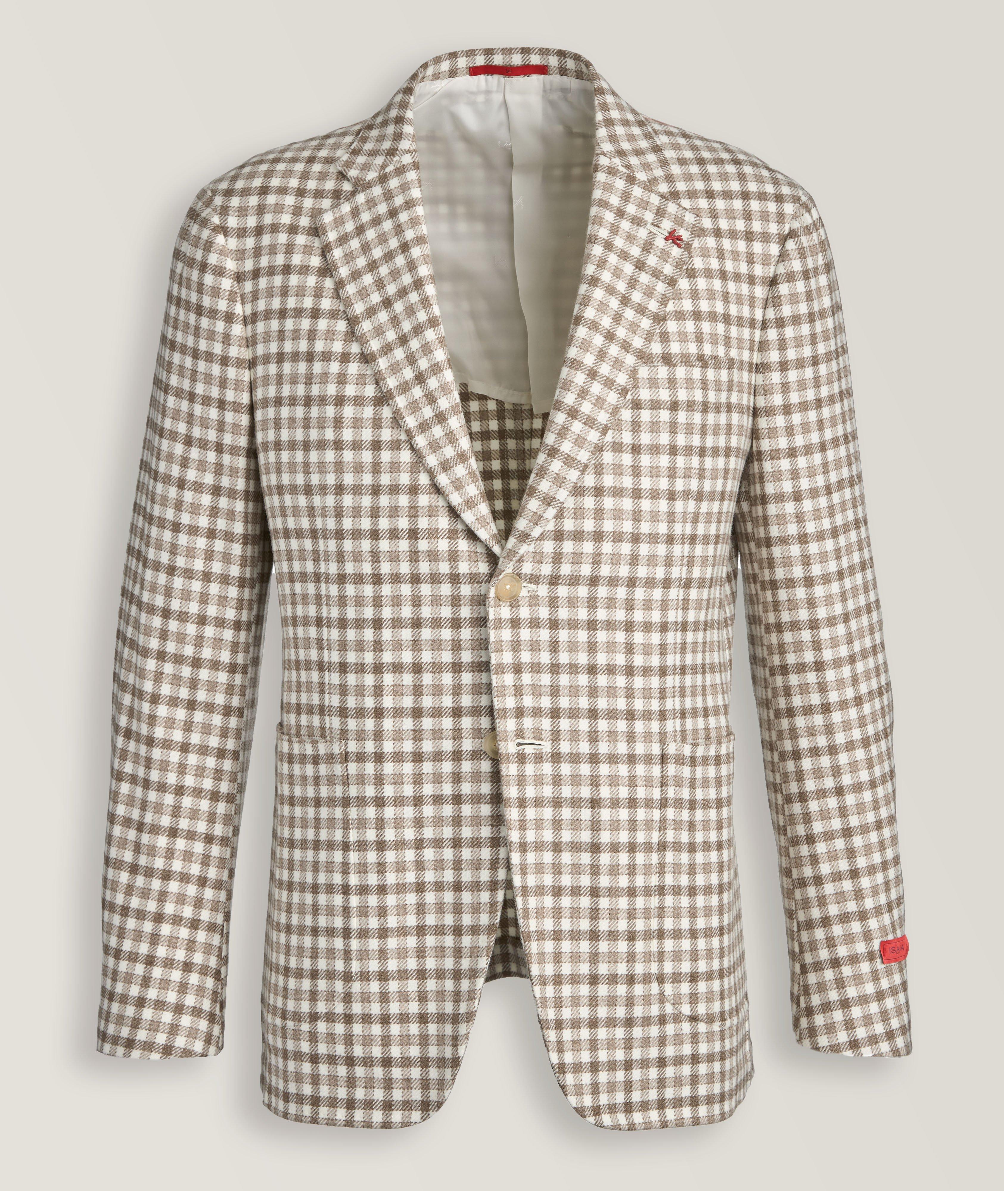 Check Cashmere Sport Jacket