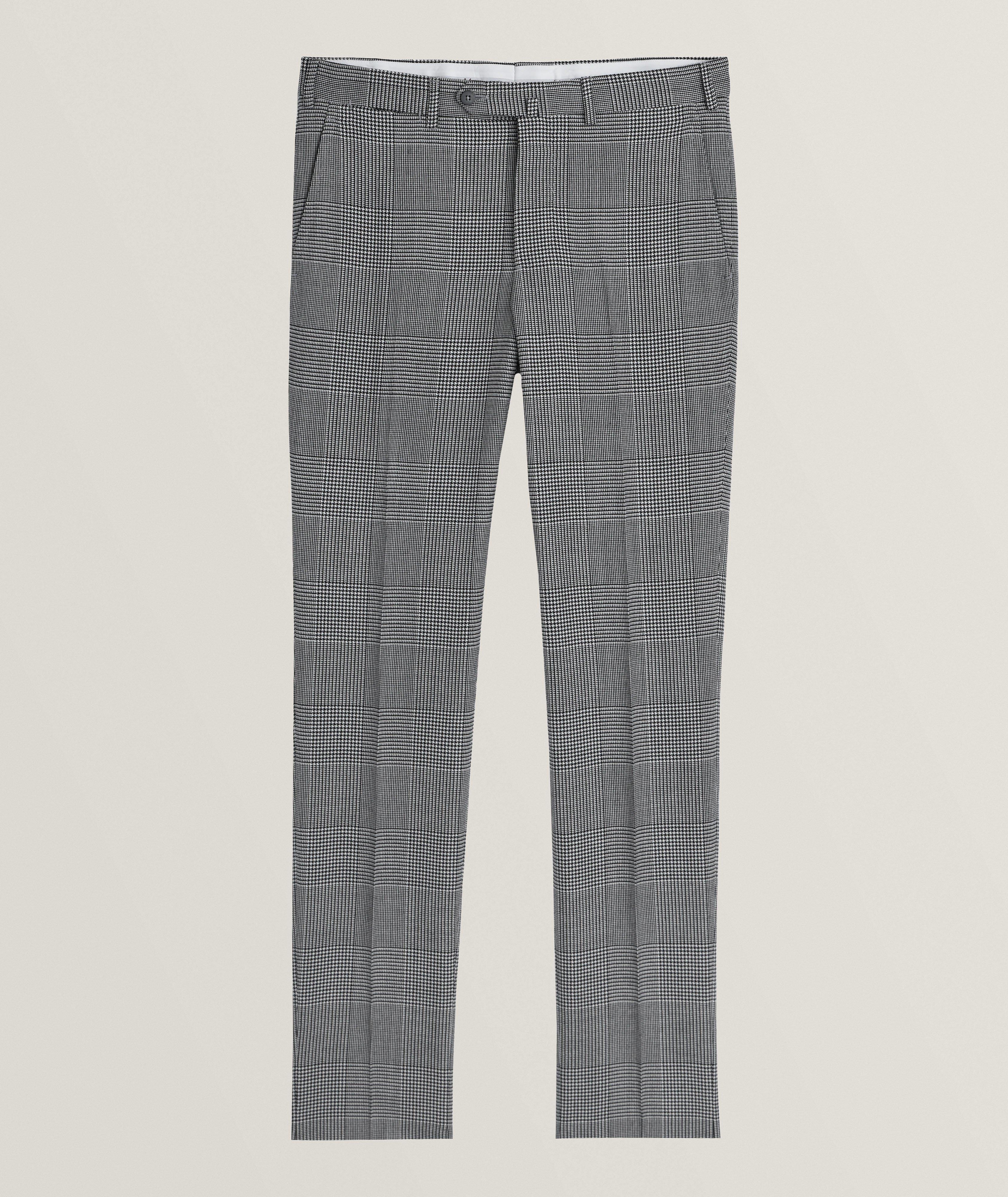 Glen Check Wool Pants