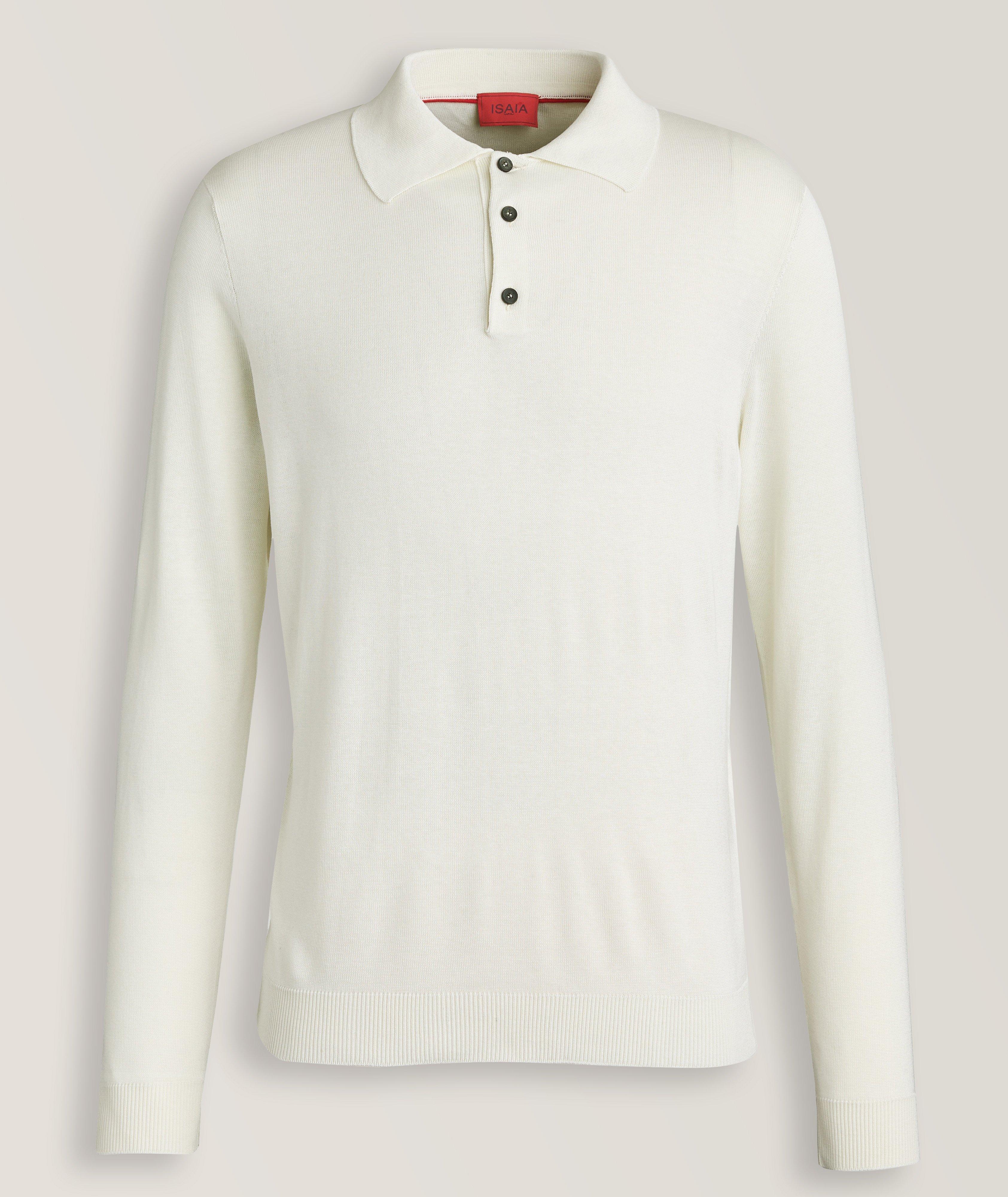 Isaia Polo En Jersey De Soie En Beige , Taille Homme TG