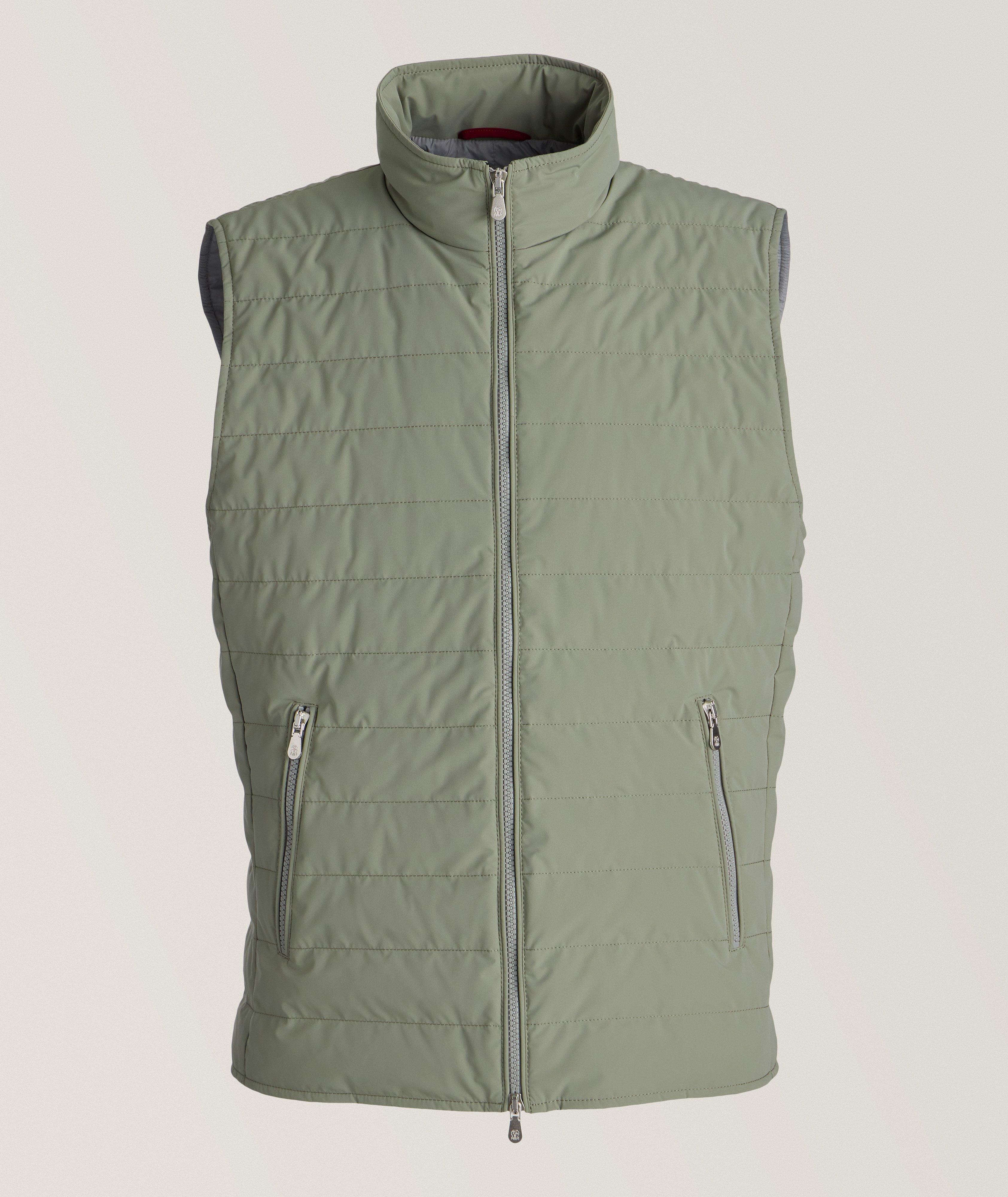 Brunello Cucinelli Veste surpiquée à col montant