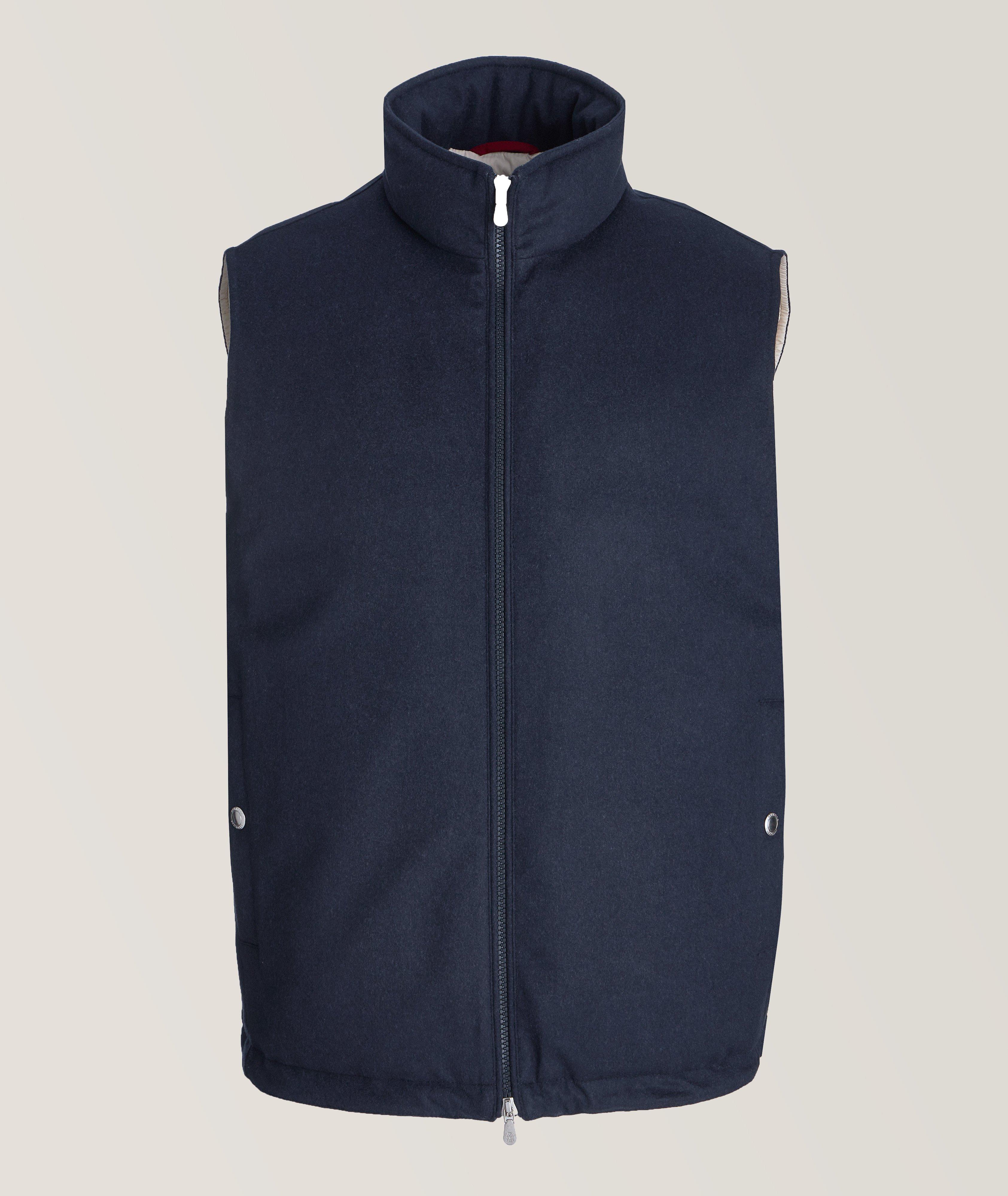 Brunello Cucinelli Veste Matelassée En Laine En Bleu , Taille Homme Moyen