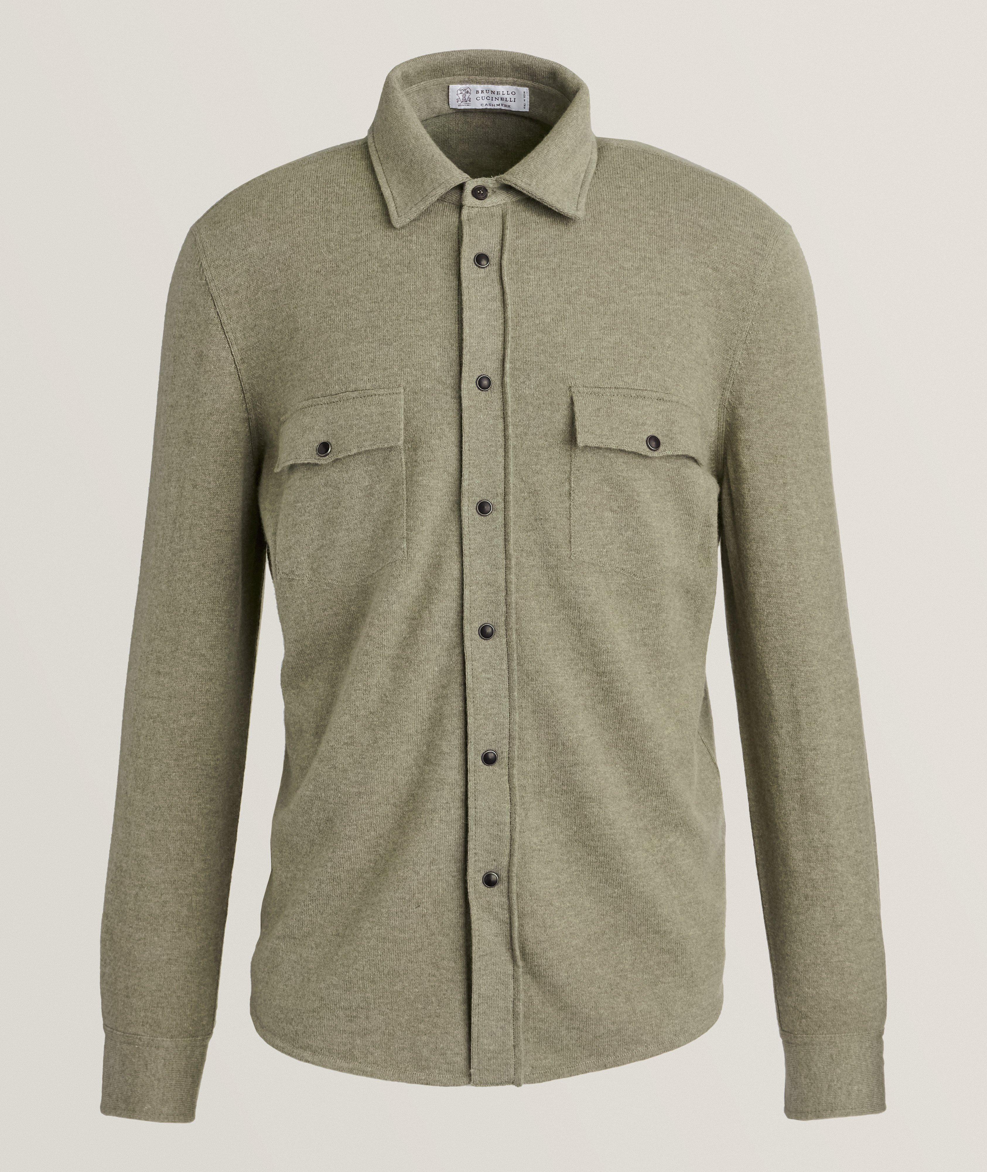 Brunello Cucinelli Wool-Cashmere Western Overshirt