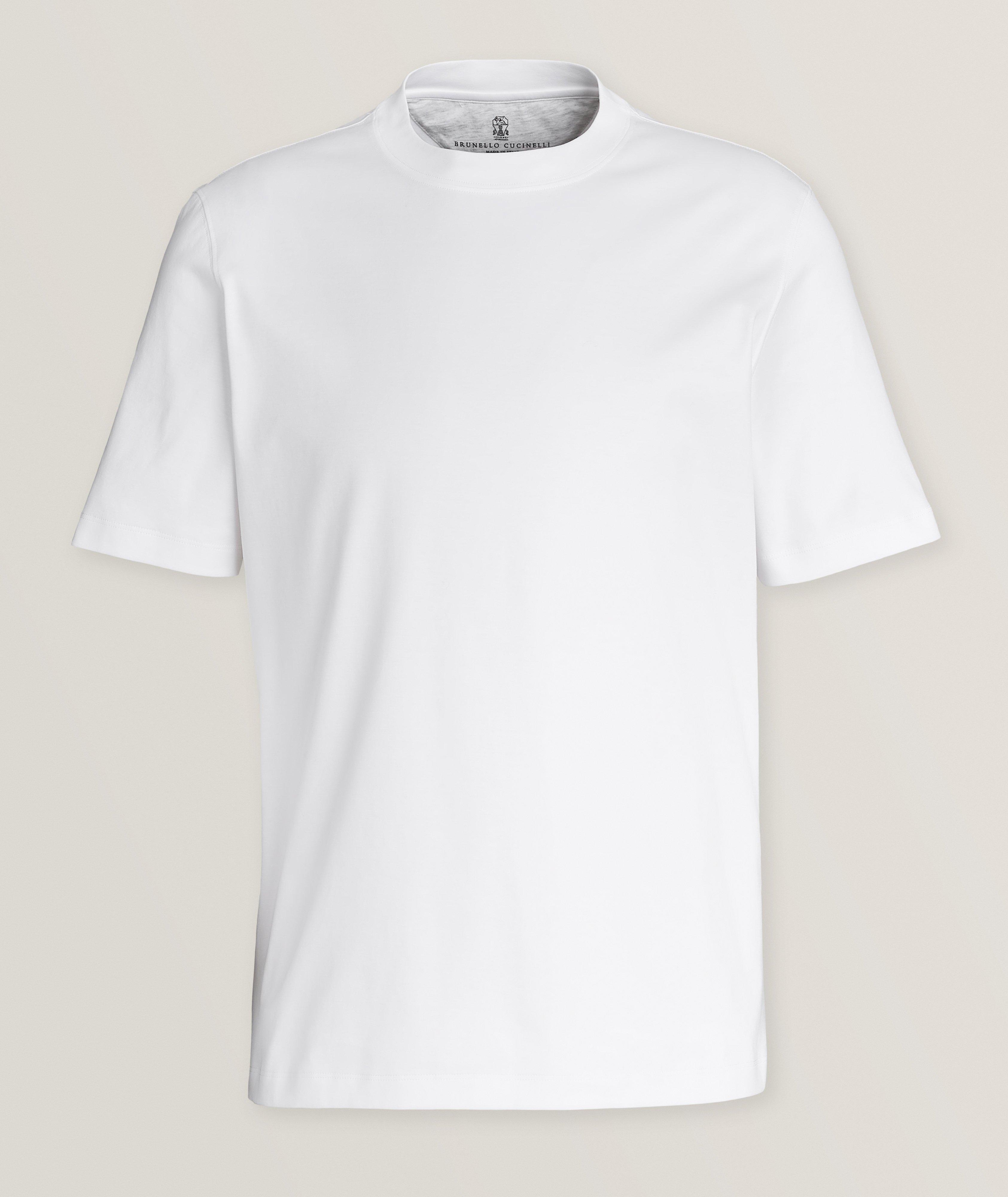 Brunello Cucinelli T-Shirt En Jersey De Coton En Blanc , Taille Homme TTG