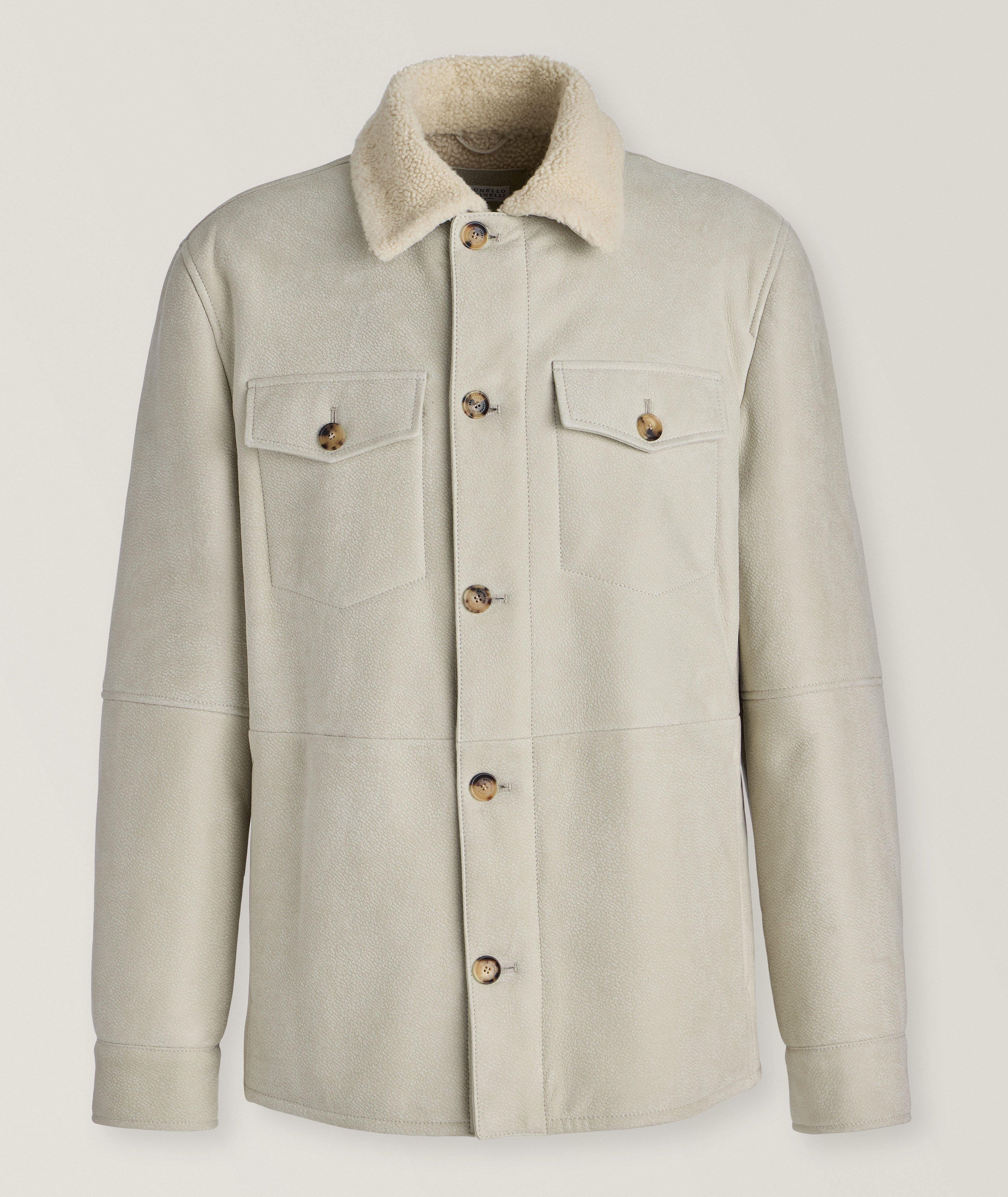 Brunello Cucinelli Blouson De Style Utilitaire À Col En Rason En Beige , Taille Homme 46