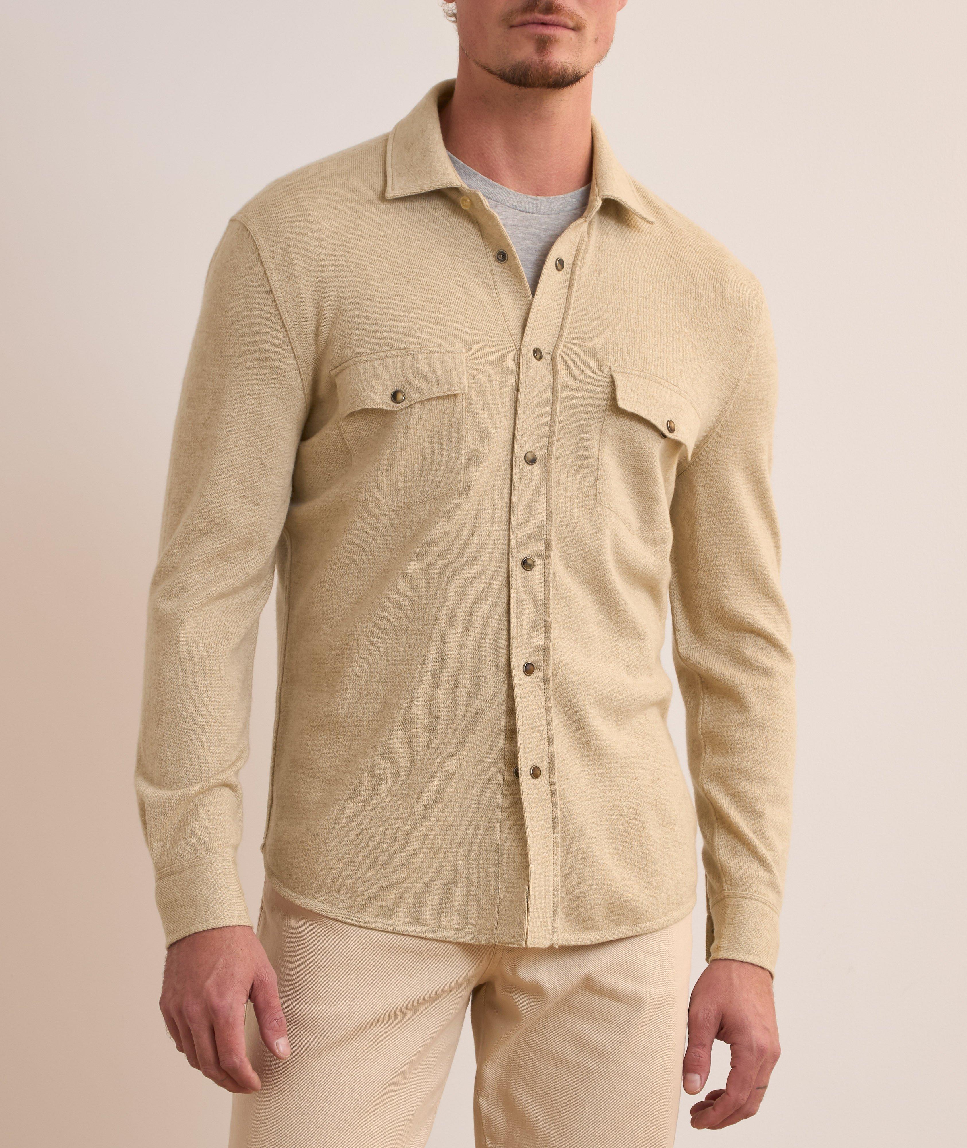 Virgin Wool, Cashmere & Silk Western Overshirt image 1