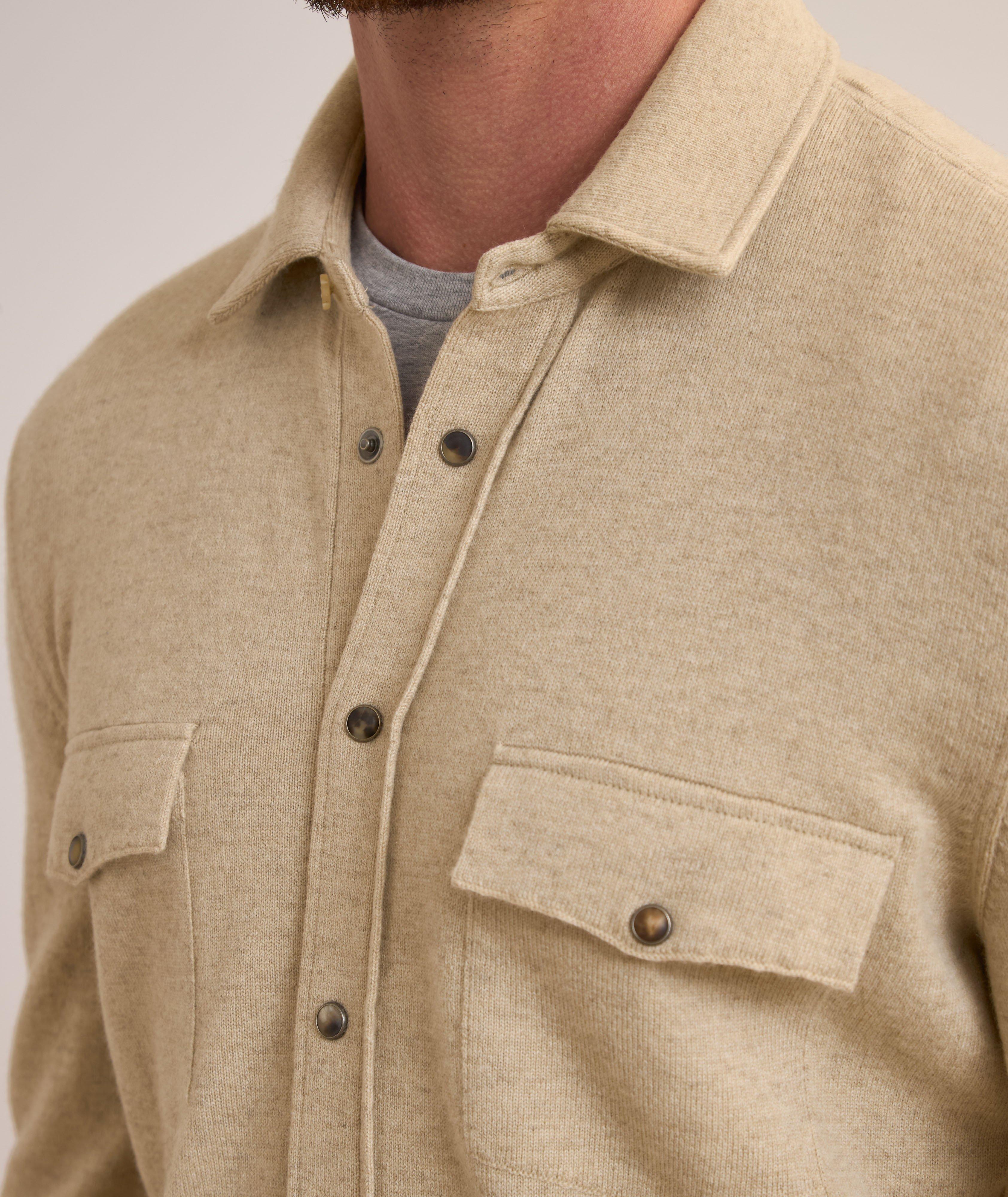 Virgin Wool, Cashmere & Silk Western Overshirt image 3