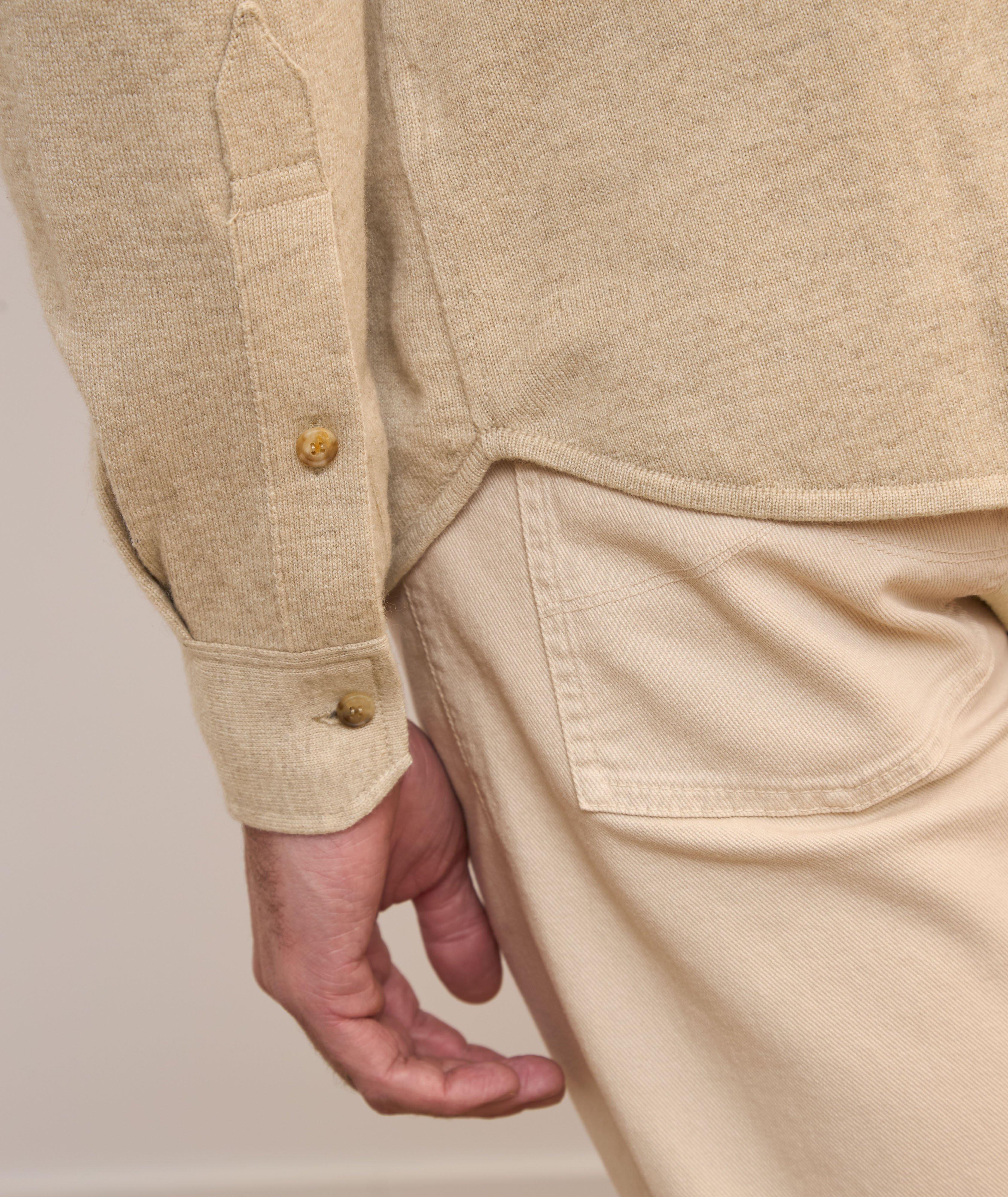 Virgin Wool, Cashmere & Silk Western Overshirt image 4