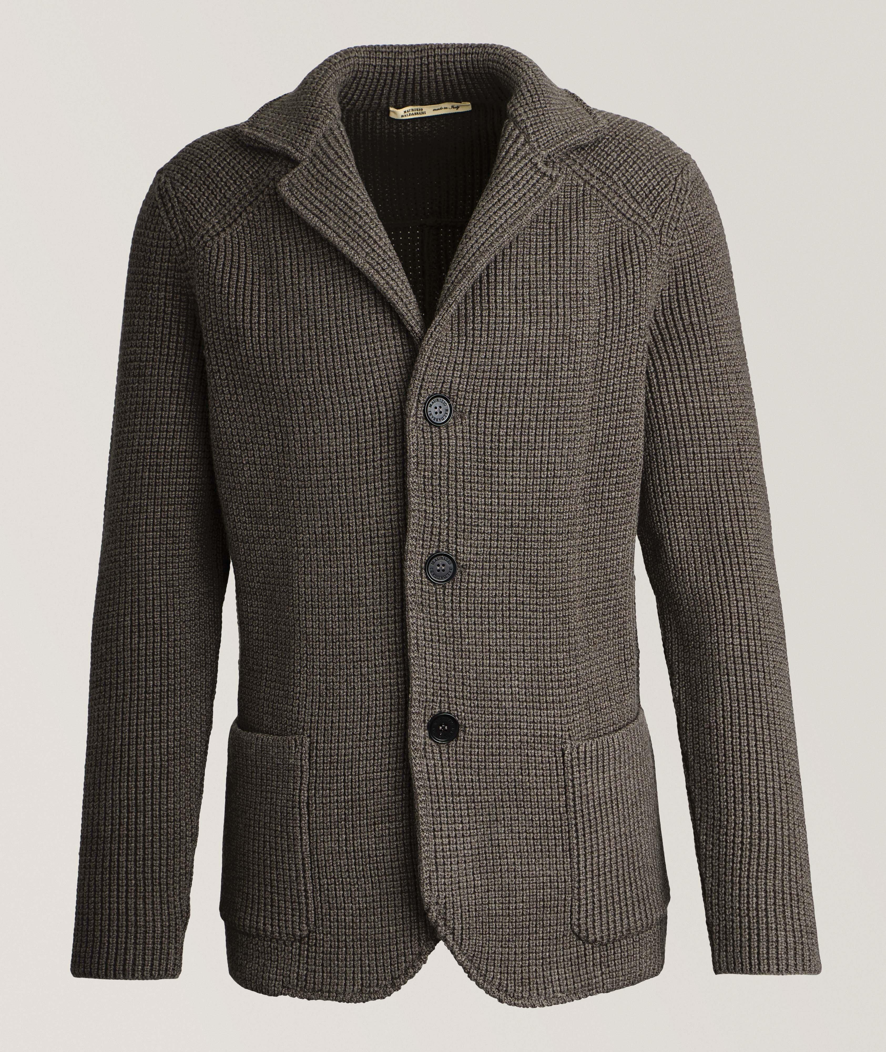 Maurizio Baldassari Veston-Cardigan Brenta En Laine Vierge En Brun , Taille Homme Grand