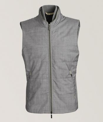 Quilted herringbone vest best sale