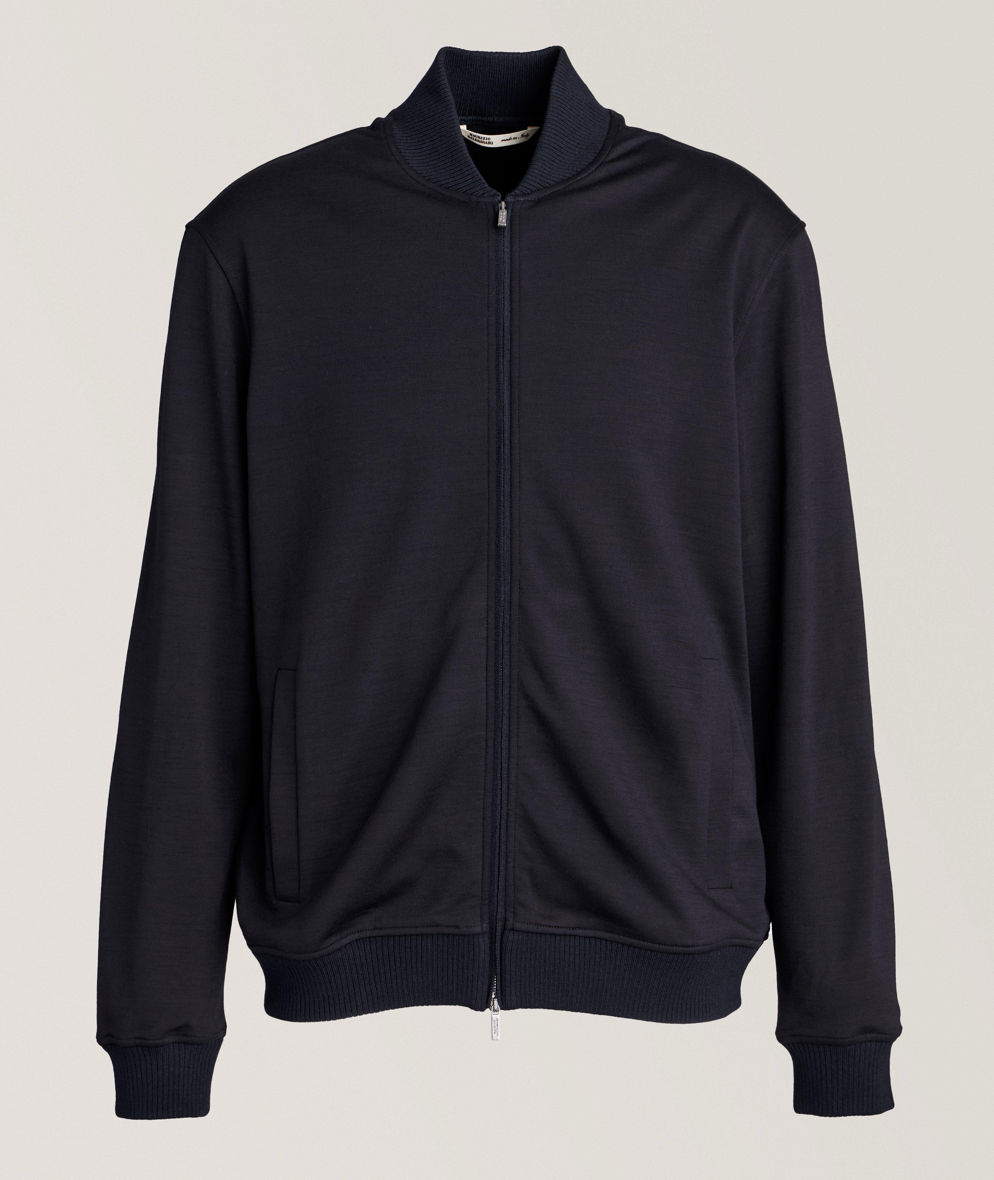 Maurizio Baldassari Blouson En Laine Vierge En Bleu , Taille Homme TG