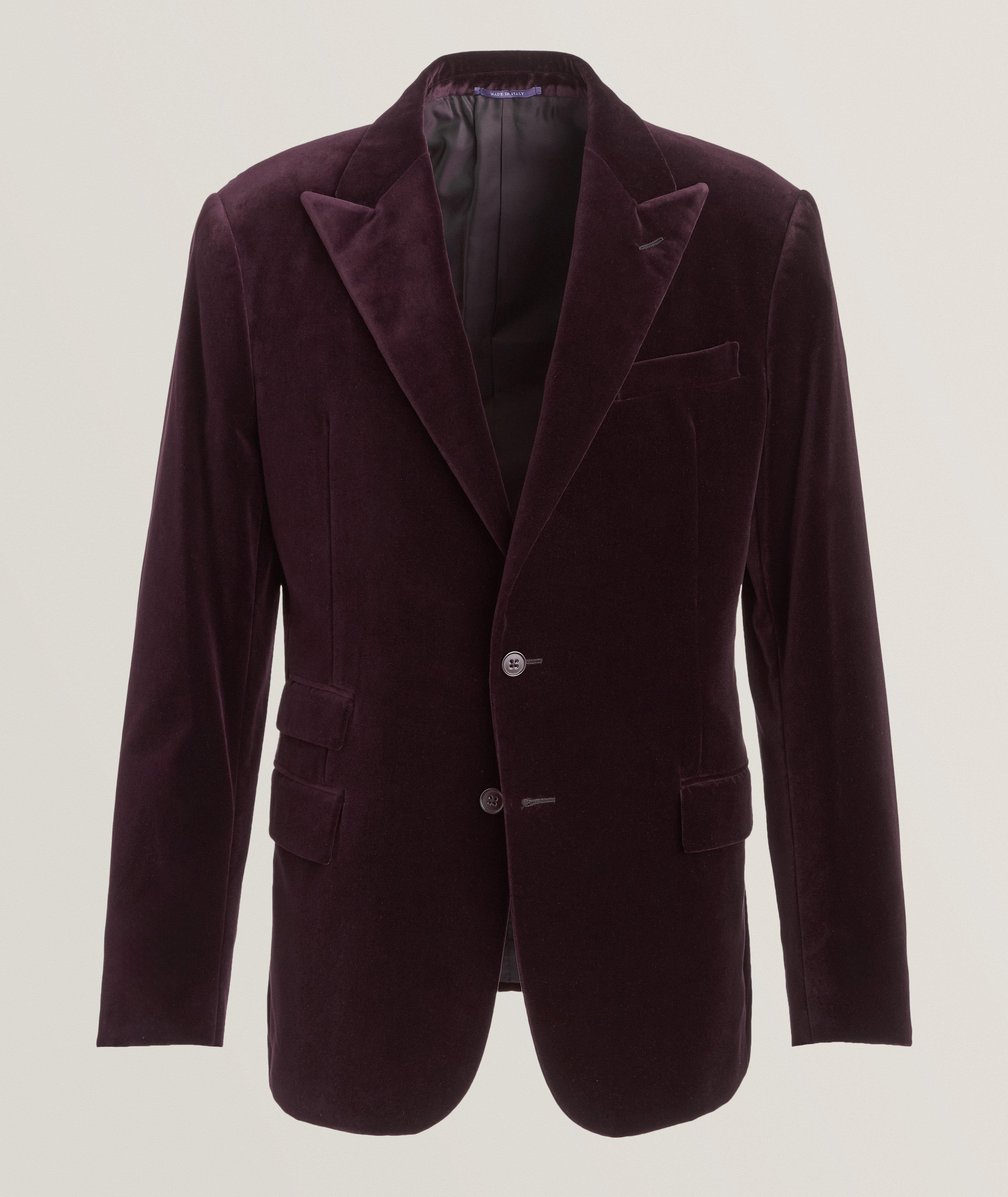 Ralph Lauren Purple Label Veston En Velours En Rouge , Taille Homme 44