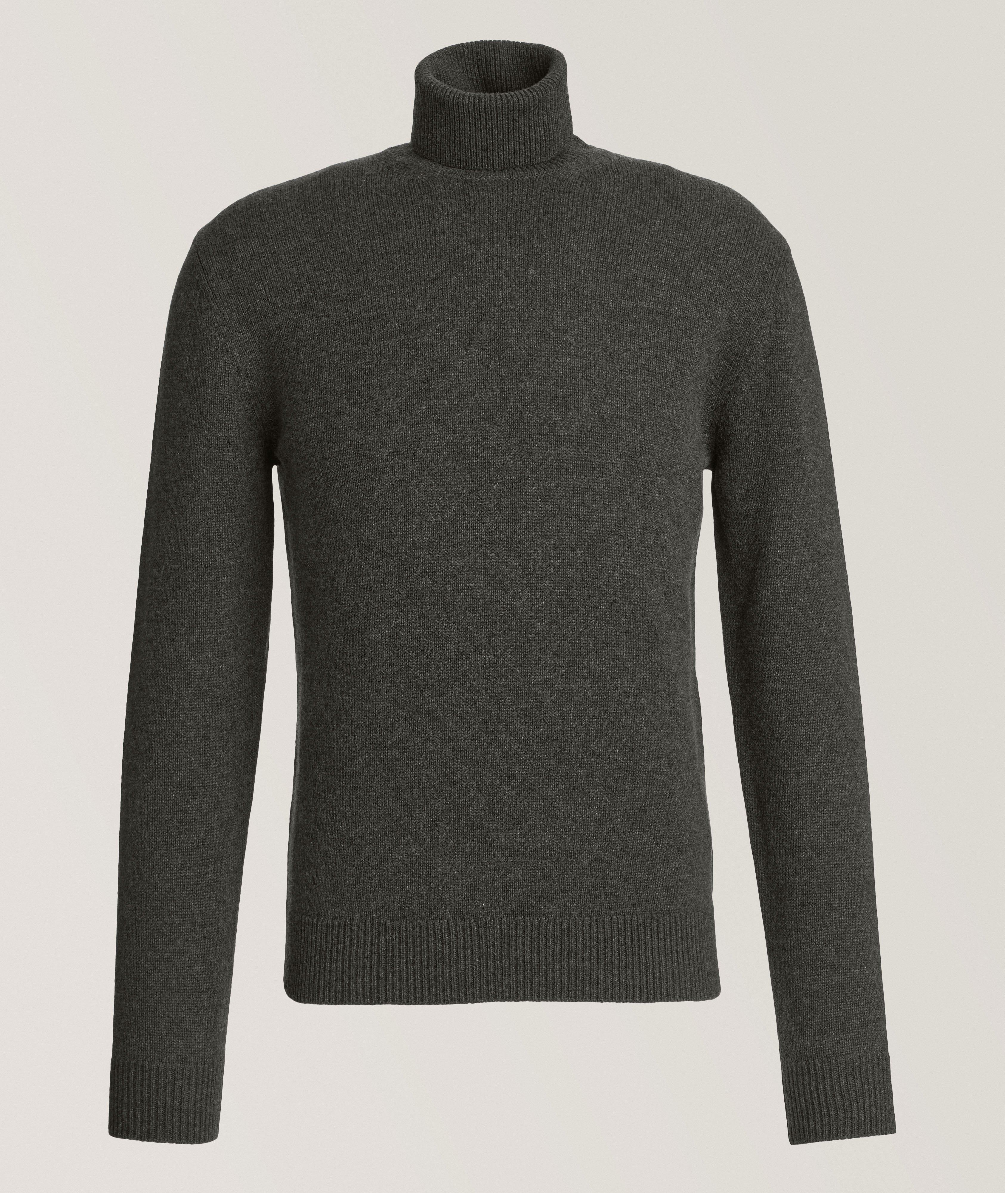 Ralph Lauren Purple Label Pull En Cachemire À Col Roulé En Gris , Taille Homme TG