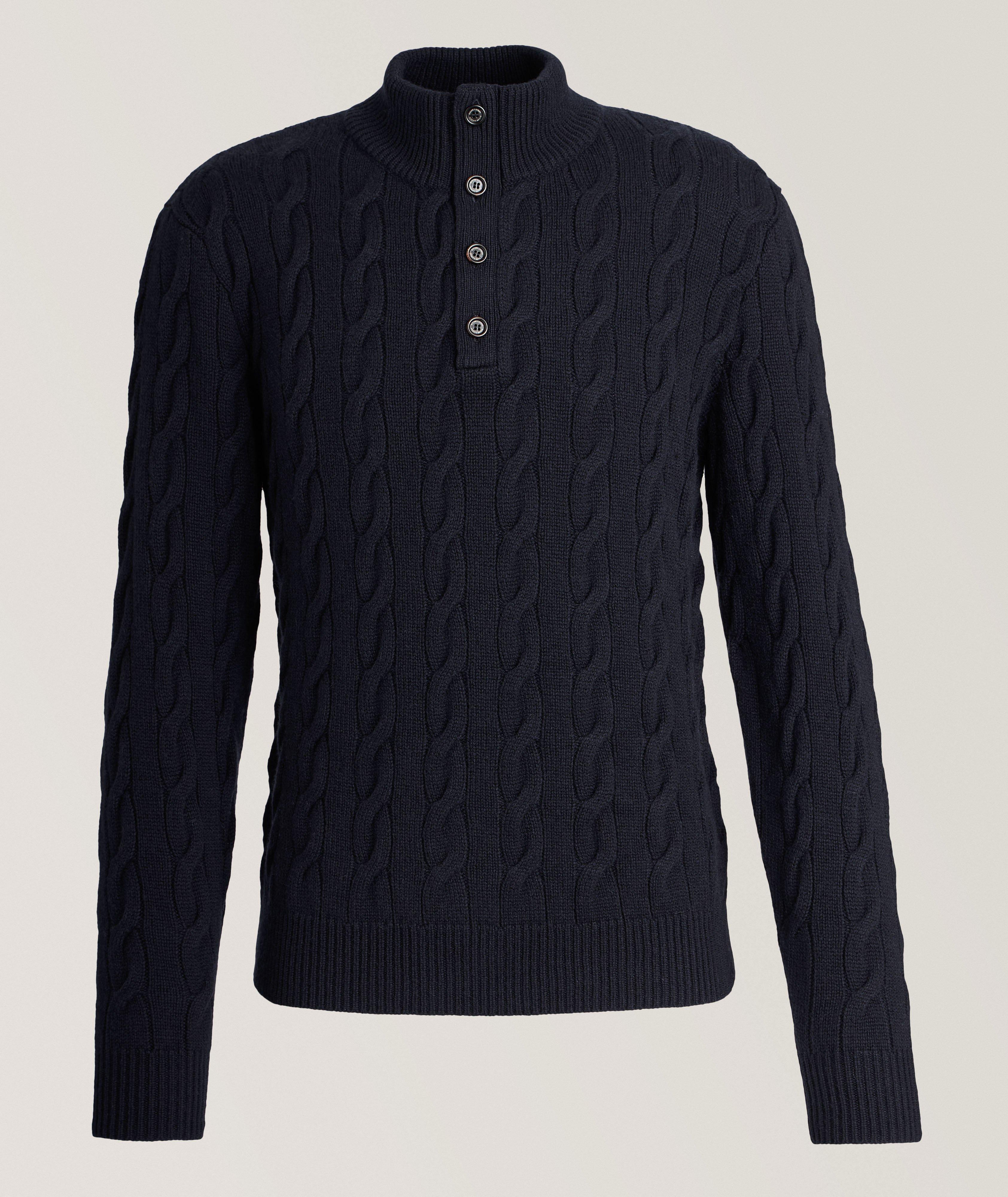 Ralph Lauren Purple Label Pull En Cachemire En Bleu , Taille Homme Moyen