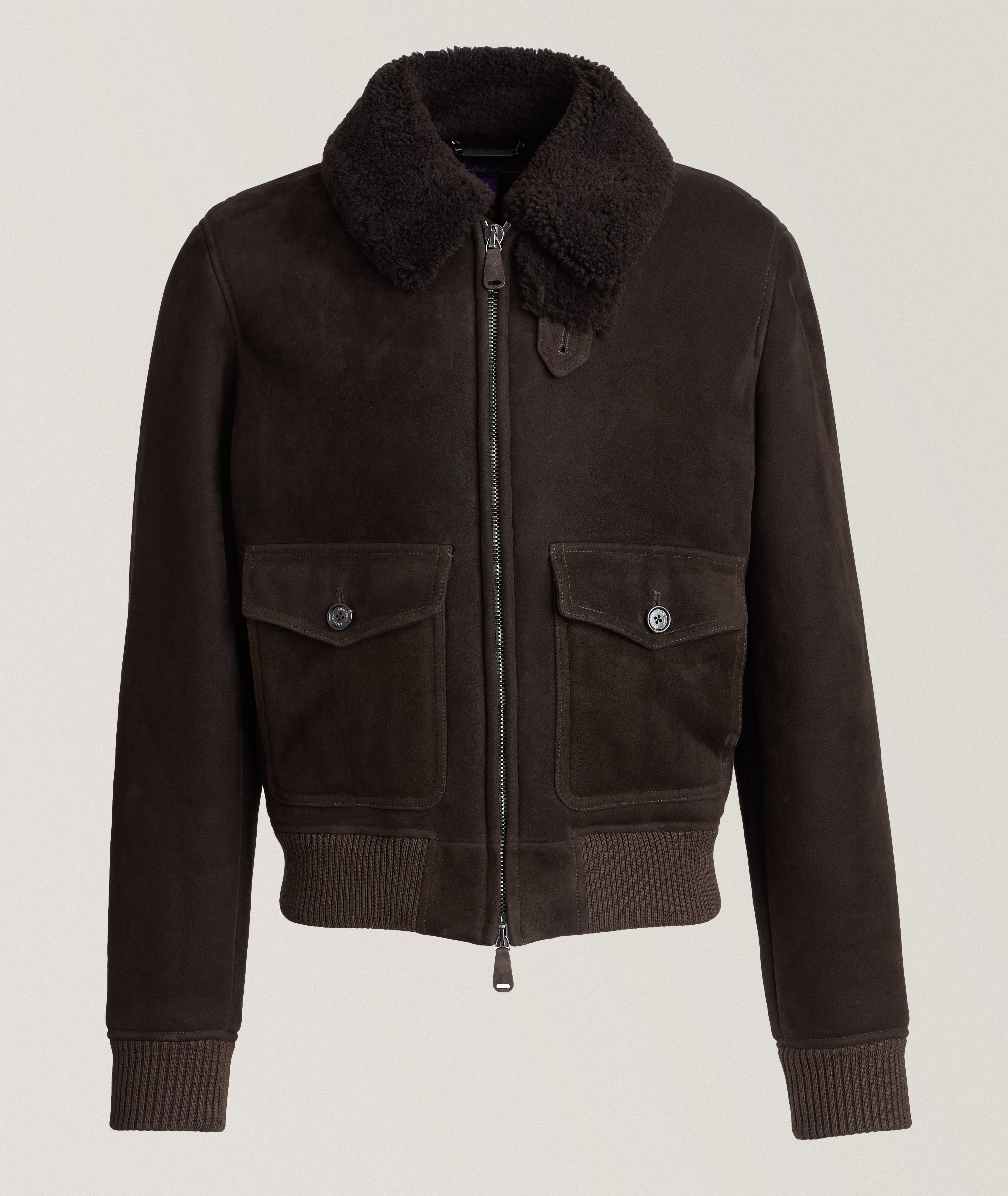 Welles Straight Shearling Bomber Jacket