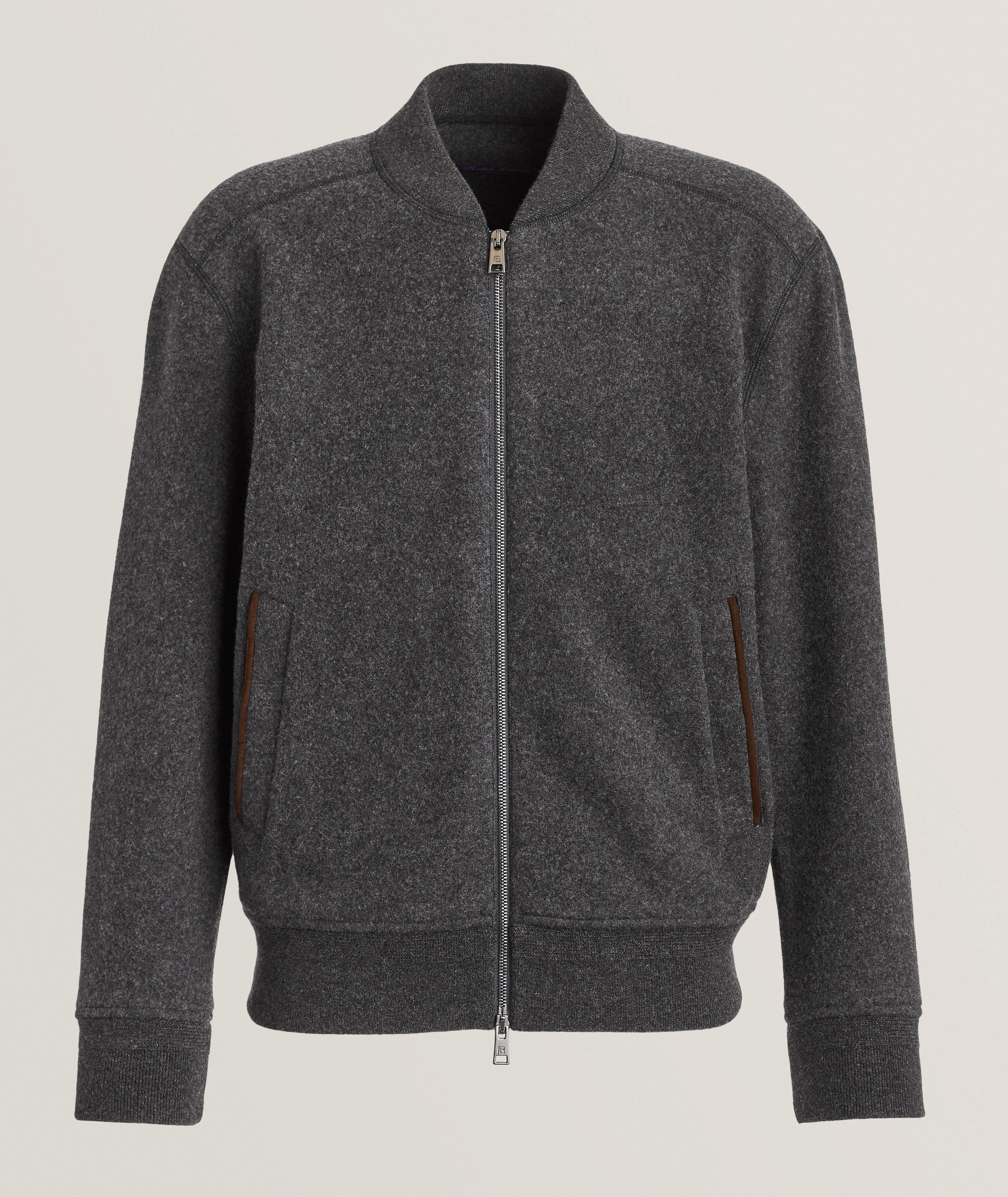 Ralph Lauren Purple Label Blouson En Lainage En Gris , Taille Homme Moyen , Laine