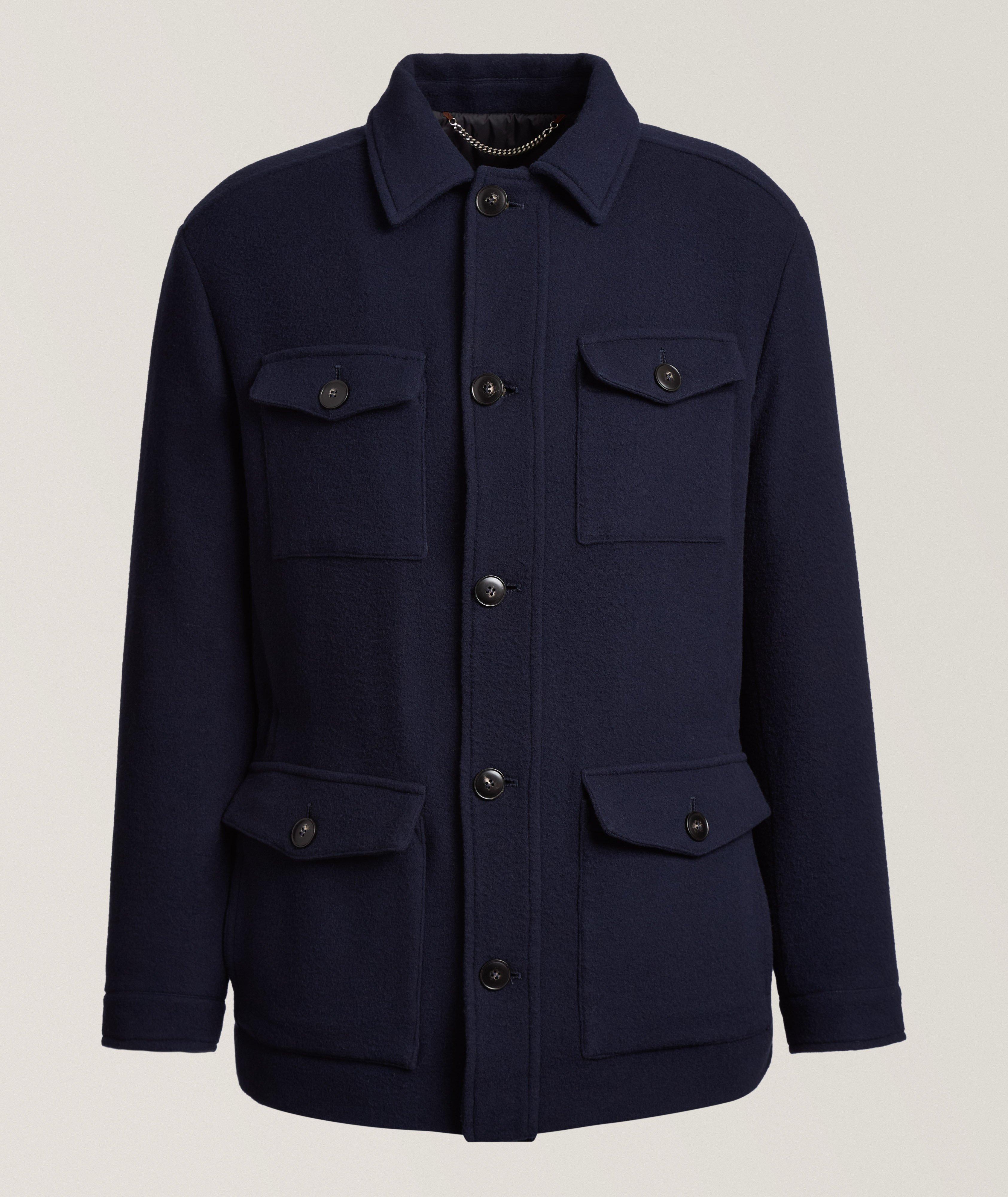 Canali Sahariana Double Face Wool-Cashmere Jacket 