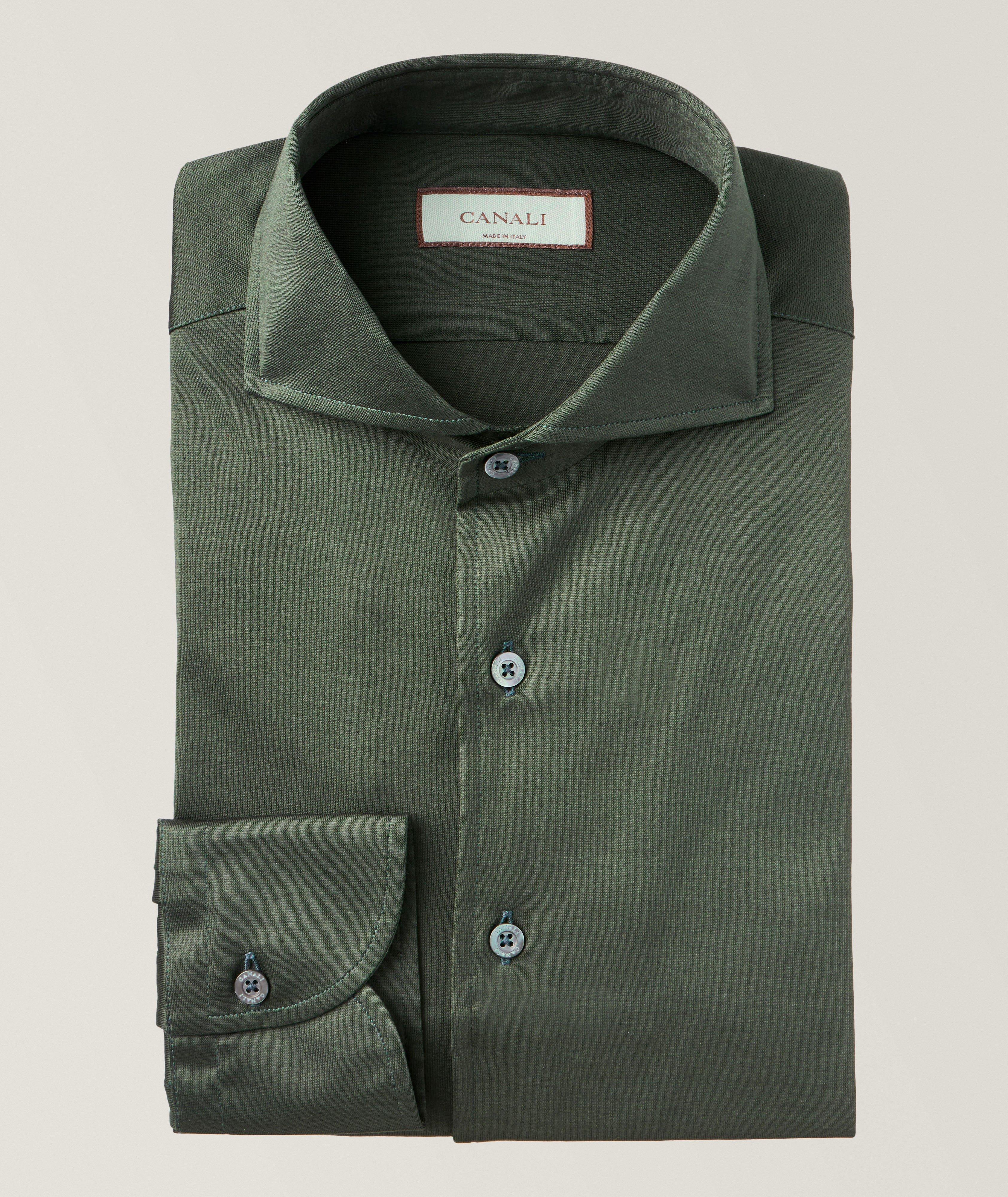 Canali Cotton Jersey Shirt 