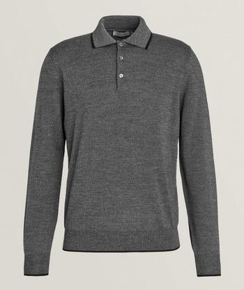 Canali Long-Sleeve Wool Polo | Sweaters & Knits | Harry Rosen Canali Long-Sleeve Wool Polo | Sweaters & Knits | Harry Rosen