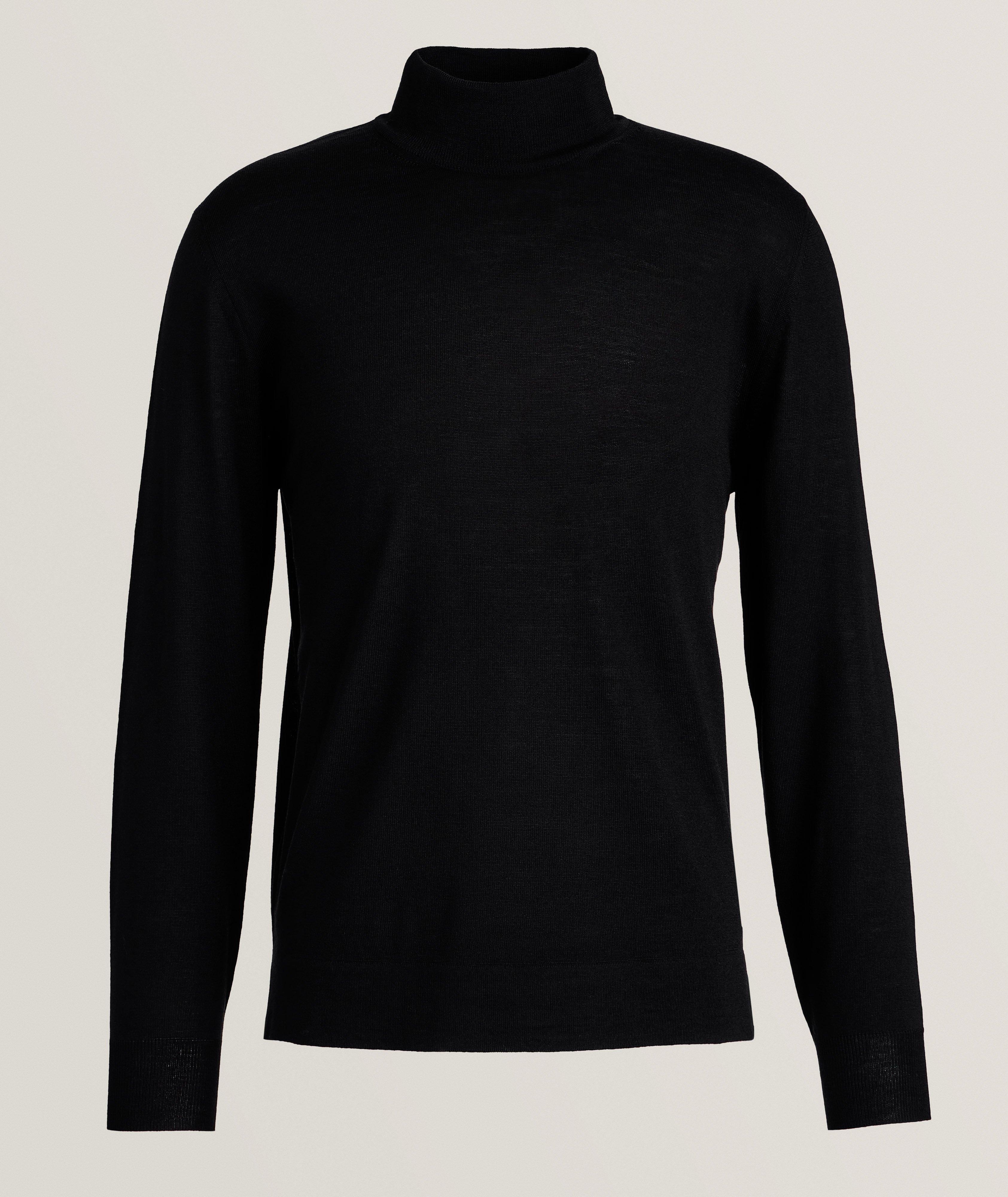 Canali Pull À Col Montant En Noir , Taille Homme TG