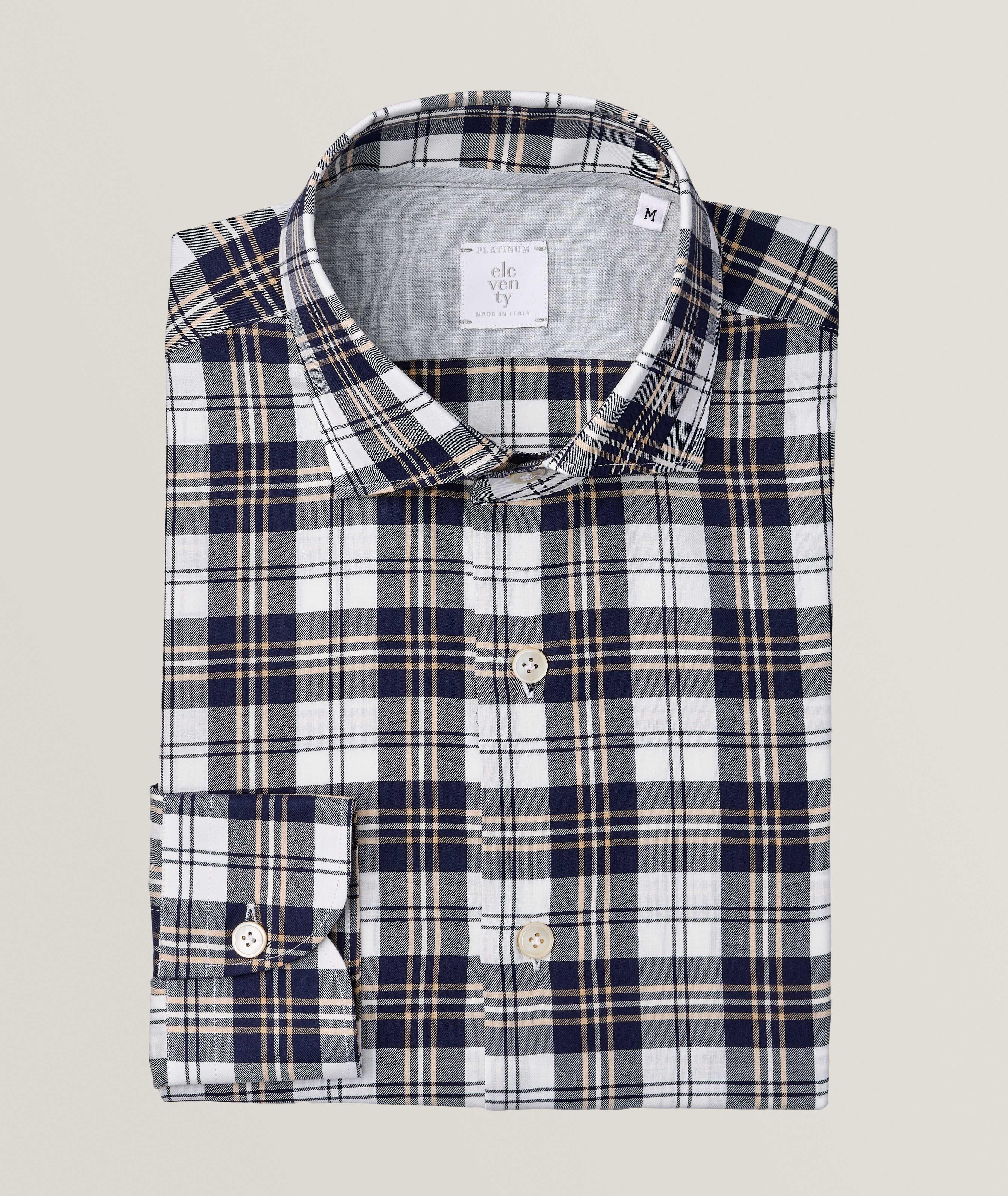 Plaid Cotton Sport Shirt  image 0