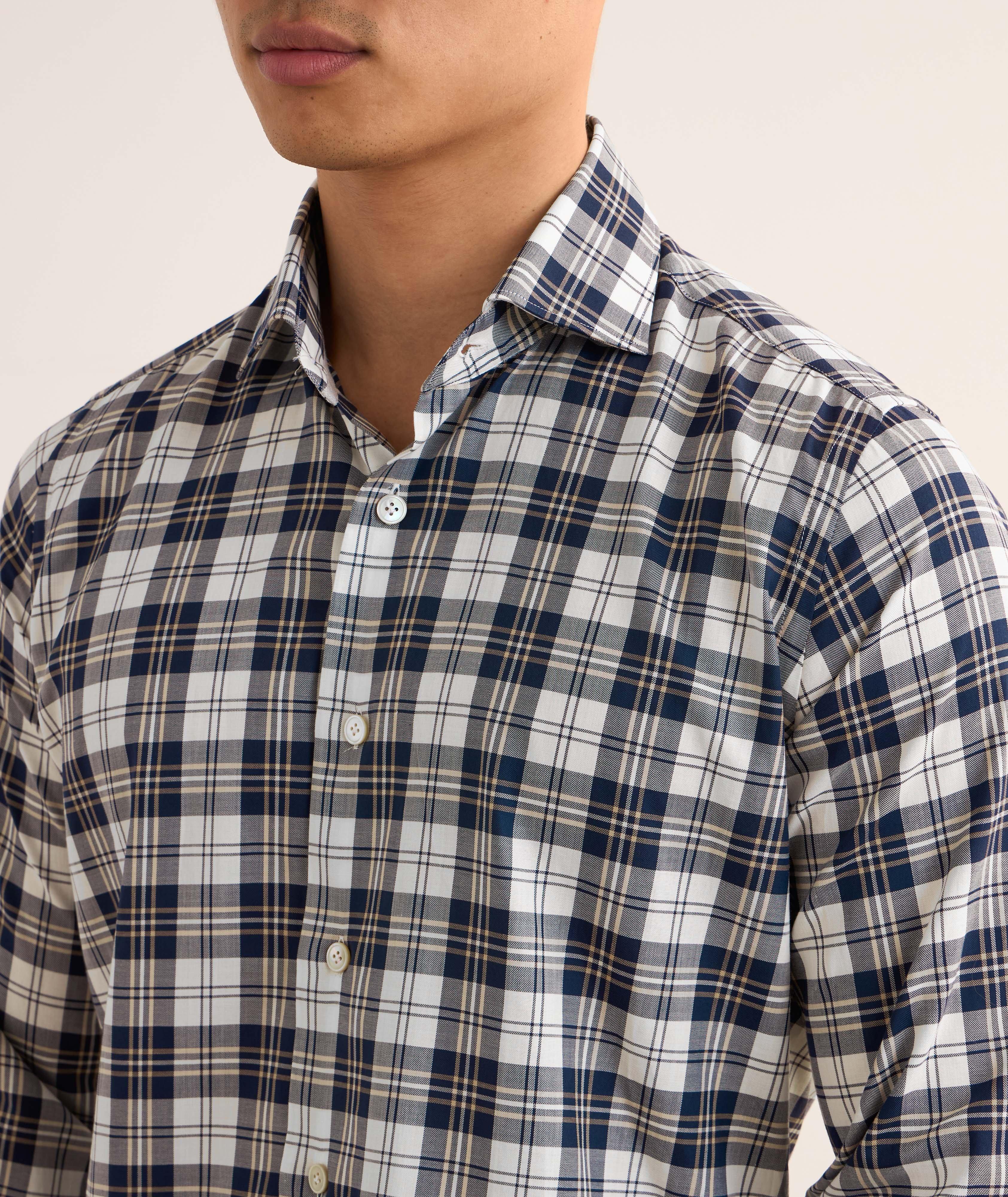 Plaid Cotton Sport Shirt  image 3