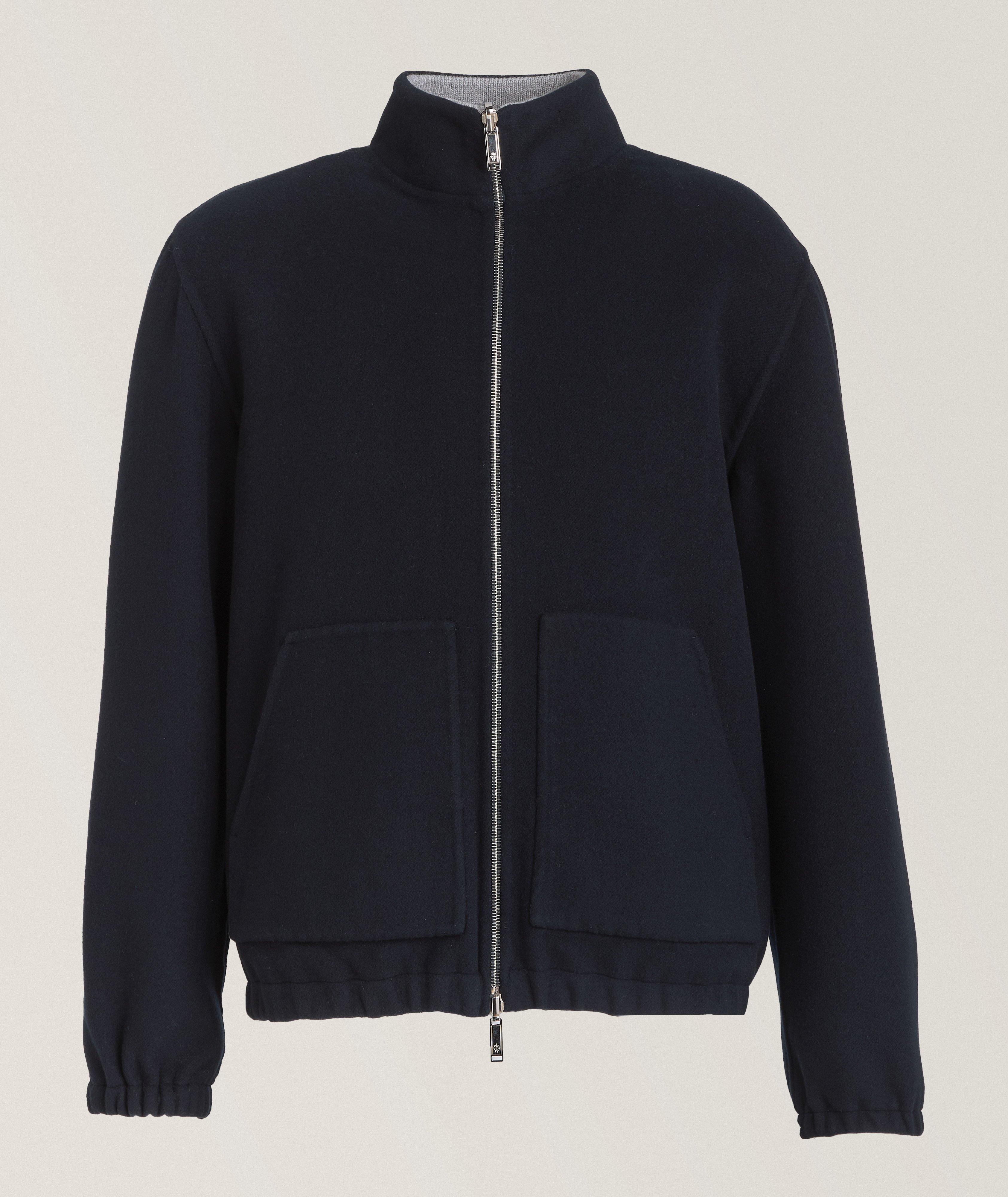 Eleventy Blouson En Laine En Bleu , Taille Homme 54