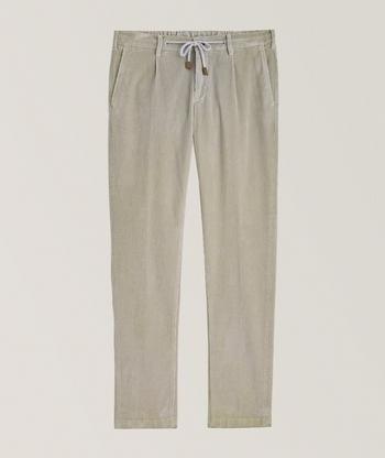 Eleventy Stretch-Cotton Tapered Pants | Pants | Harry Rosen